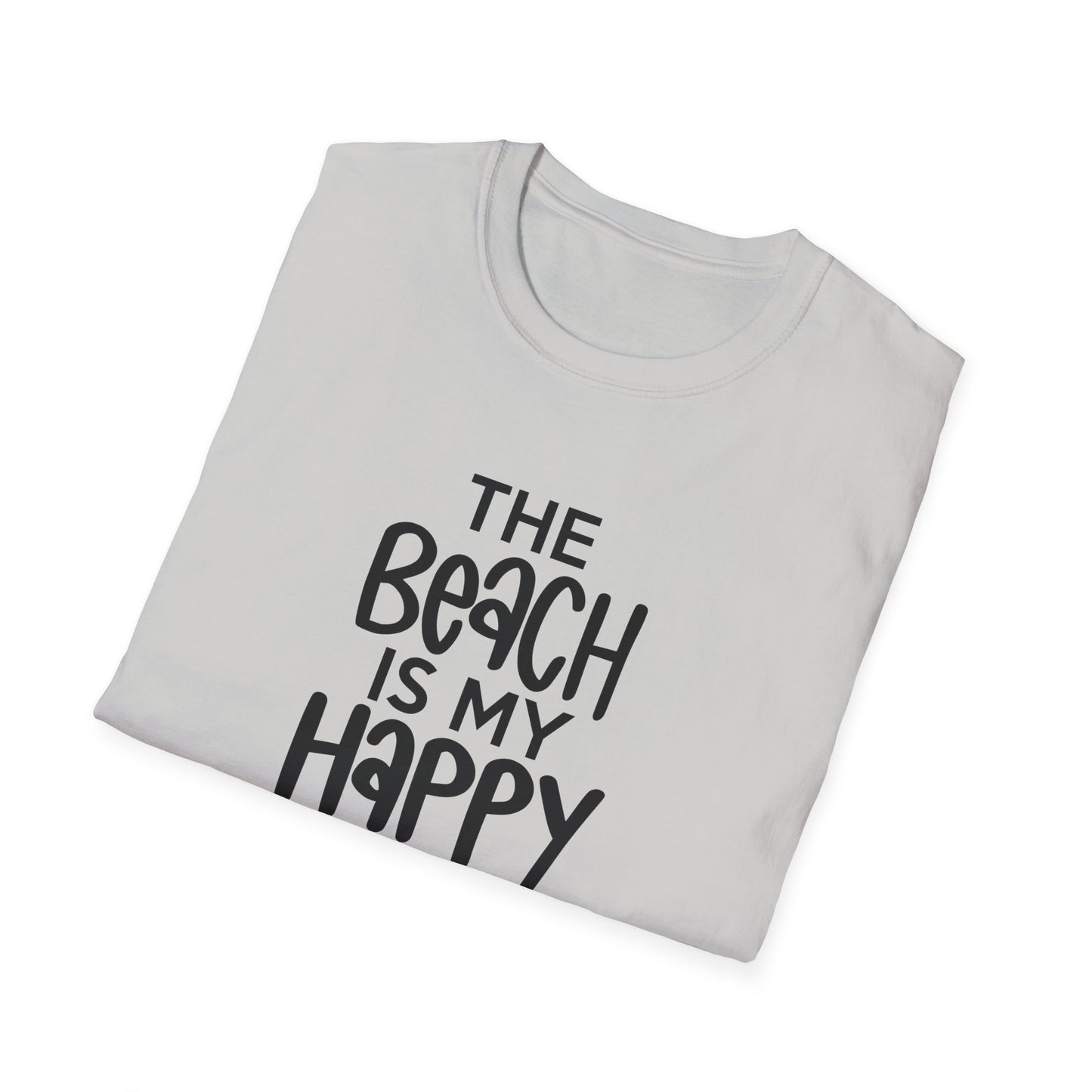Unisex Softstyle T-Shirt - The Beach is my Happy Place