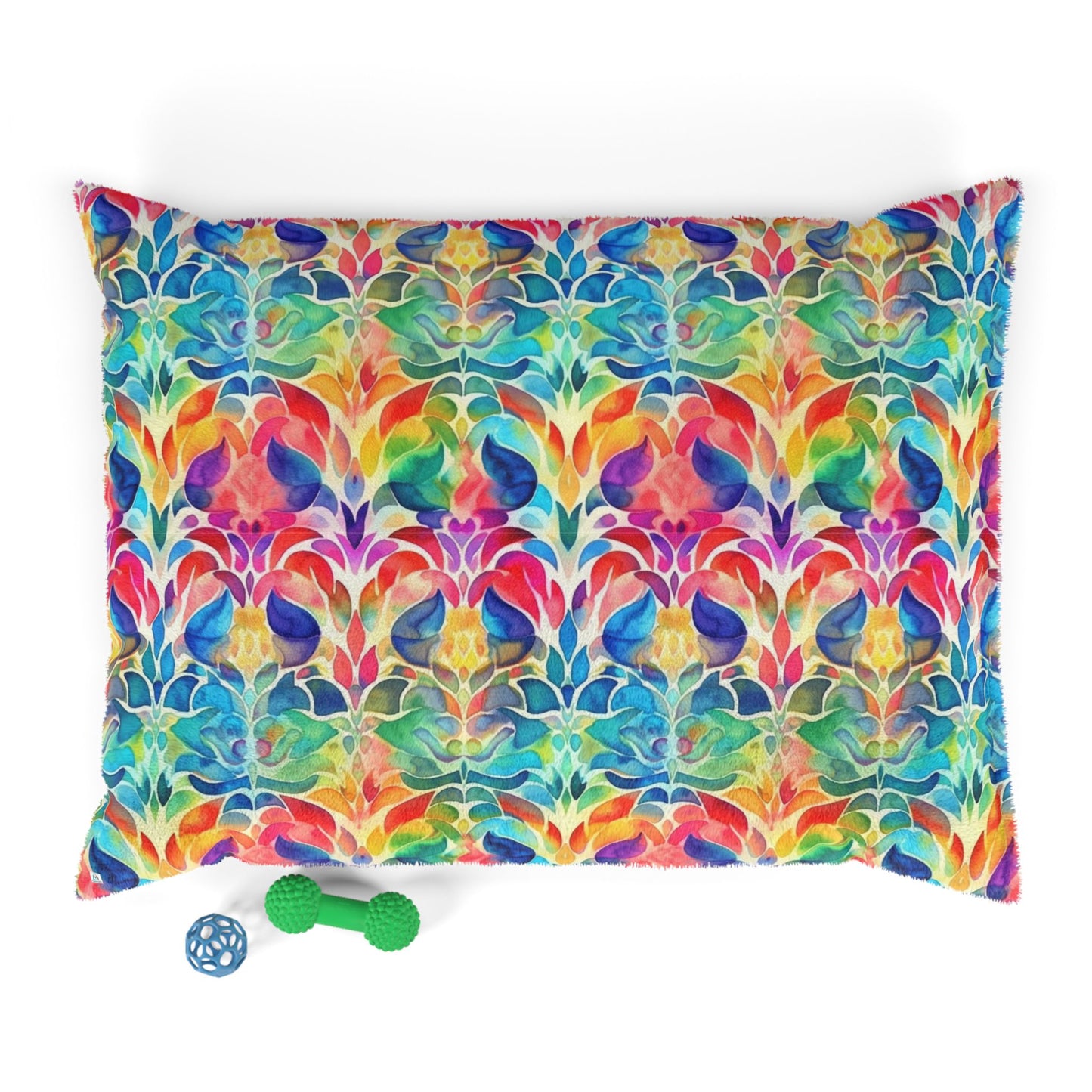 Vibrant Watercolor Pet Bed - Cozy Comfort for Your Furry Friend