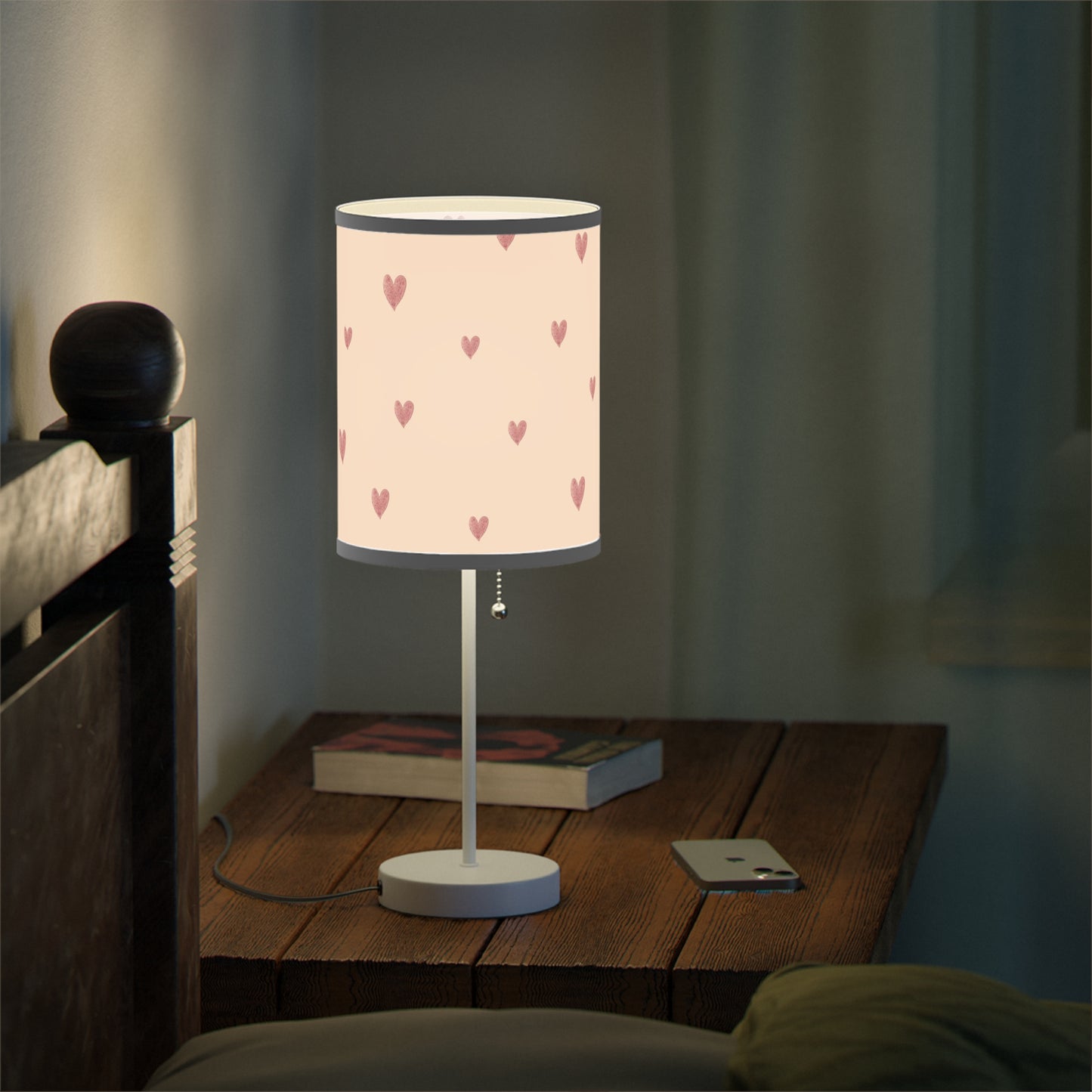 Pink Boho Rainbow Pattern 6 - Lamp on a Stand, US|CA plug