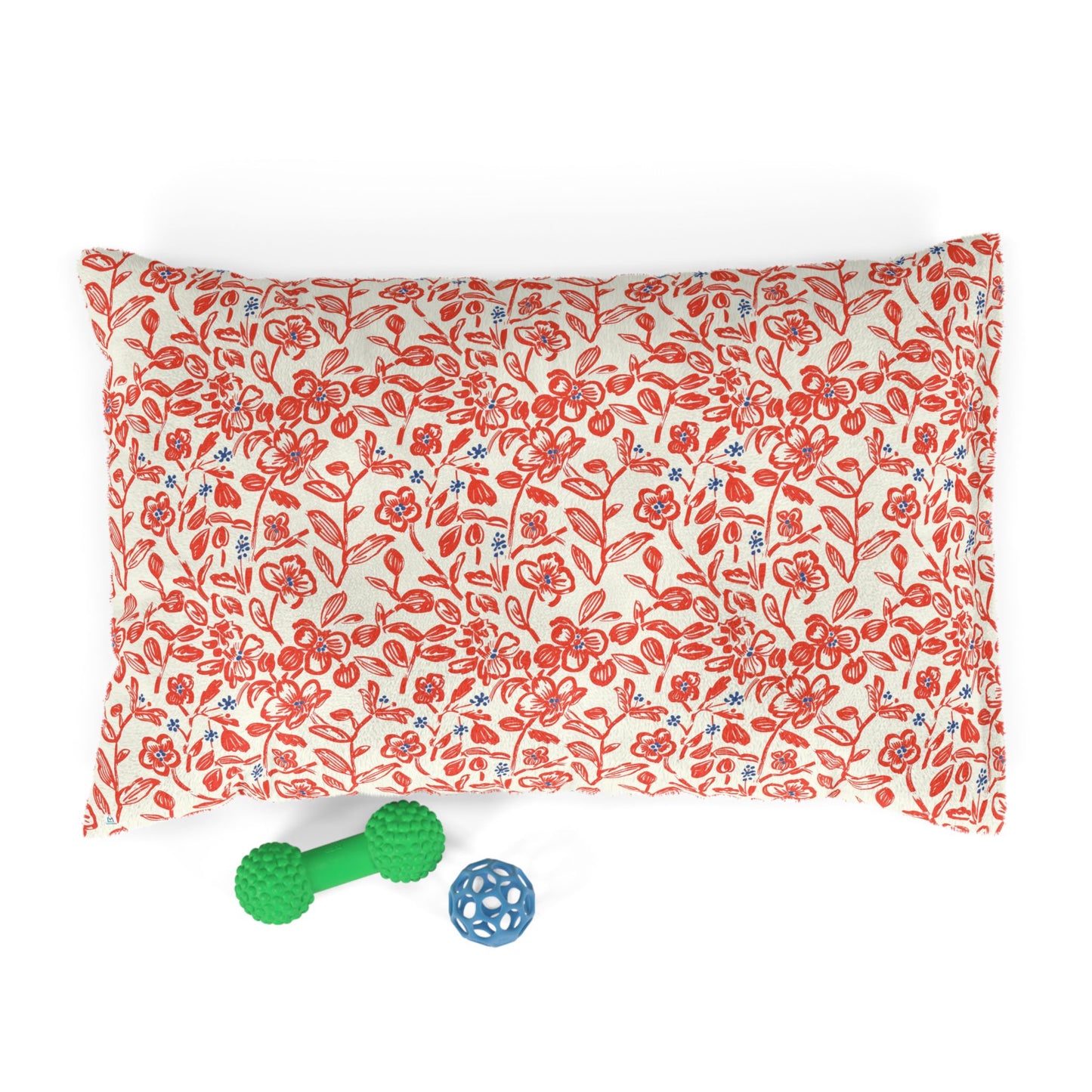 Gorgeous Floral Pet Bed - Cozy Soft Pillow for Cats & Dogs
