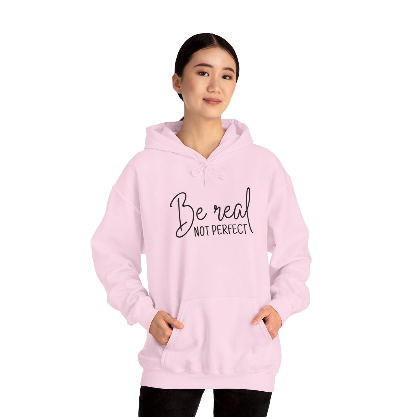 Unisex Heavy Blend Hooded Sweatshirt - Be Real, Not Perfect