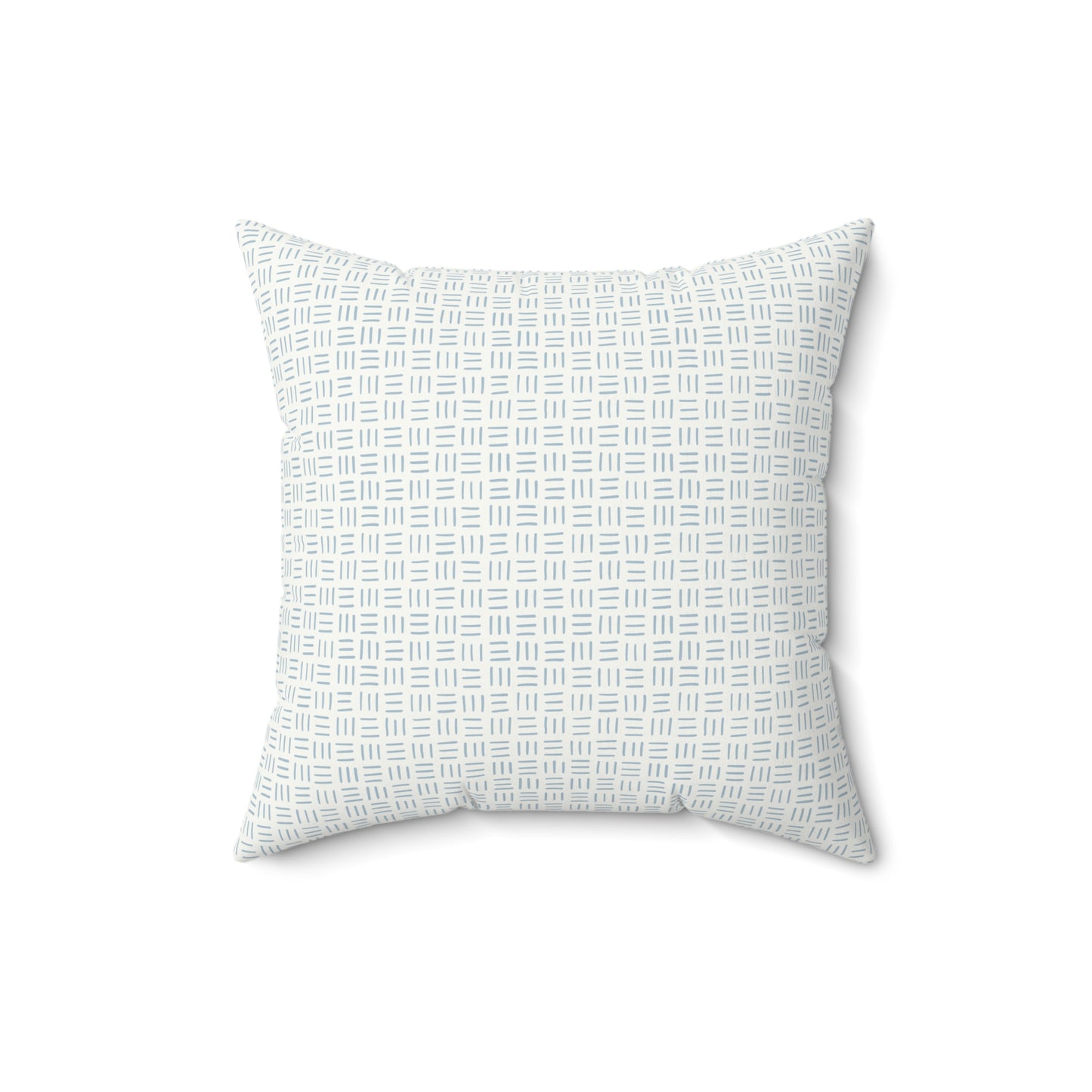 Light Blue Boho Pattern 3 - Faux Suede Square Pillow