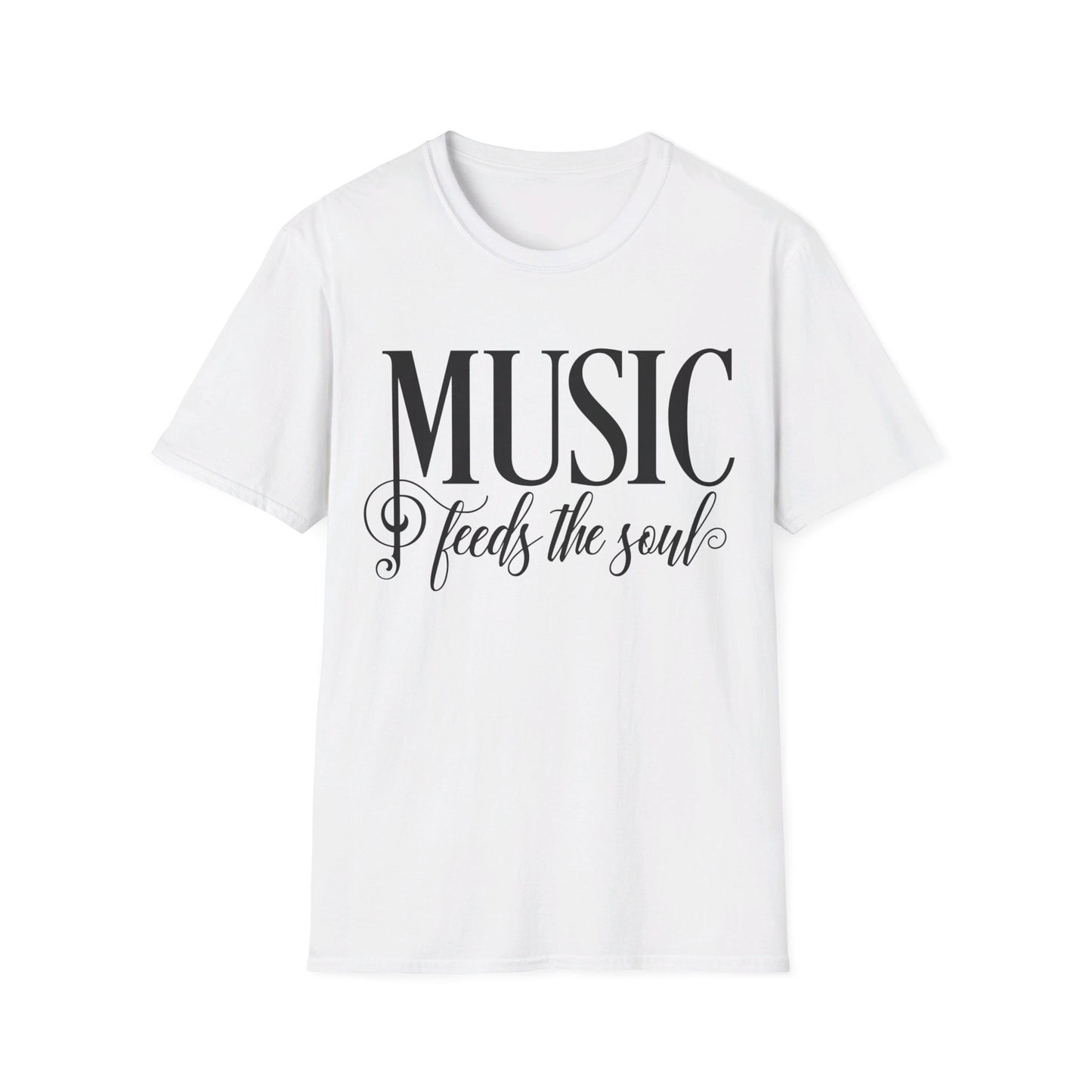 MUSIC Feeds the Soul - Unisex Softstyle T-Shirt