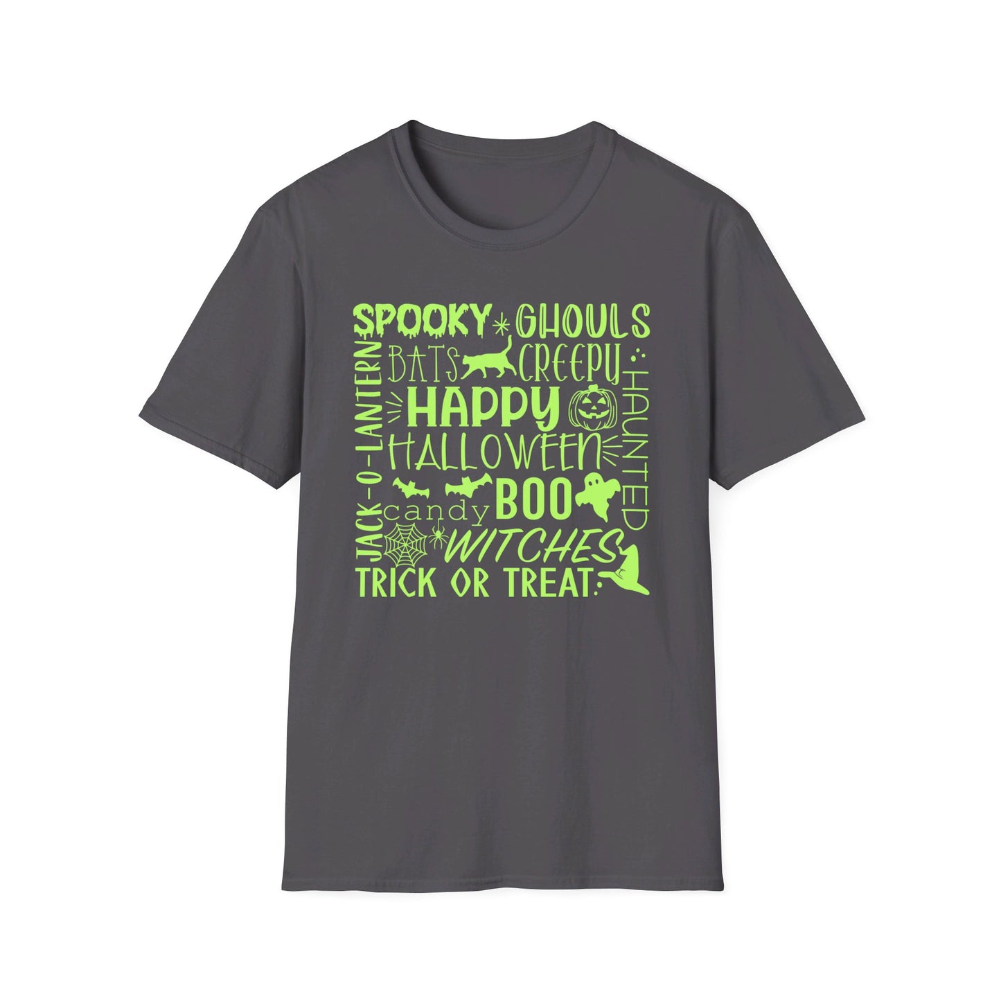 Halloween - Trick or Treat - Boo - Ghost - Pumpkin - Candy - Unisex Softstyle T-Shirt