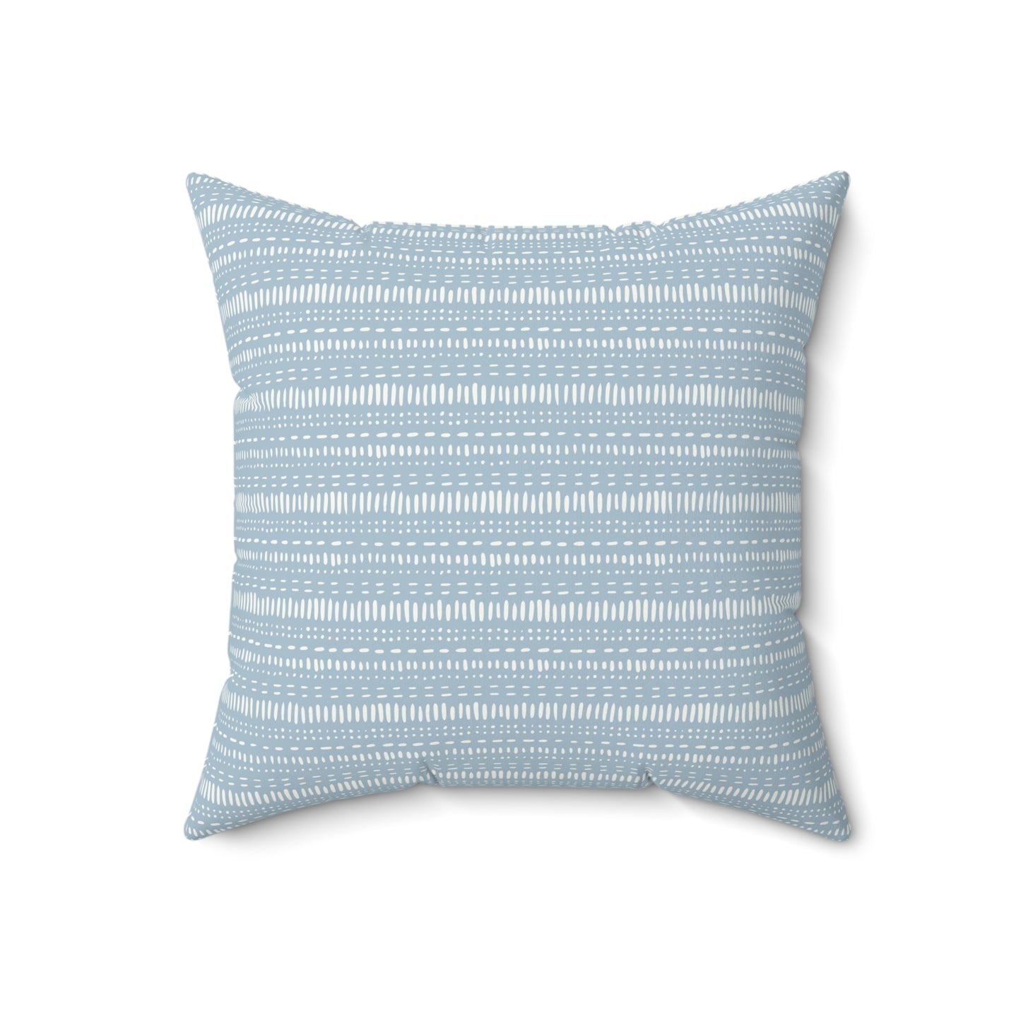 Light Blue Boho Pattern 8 - Faux Suede Square Pillow