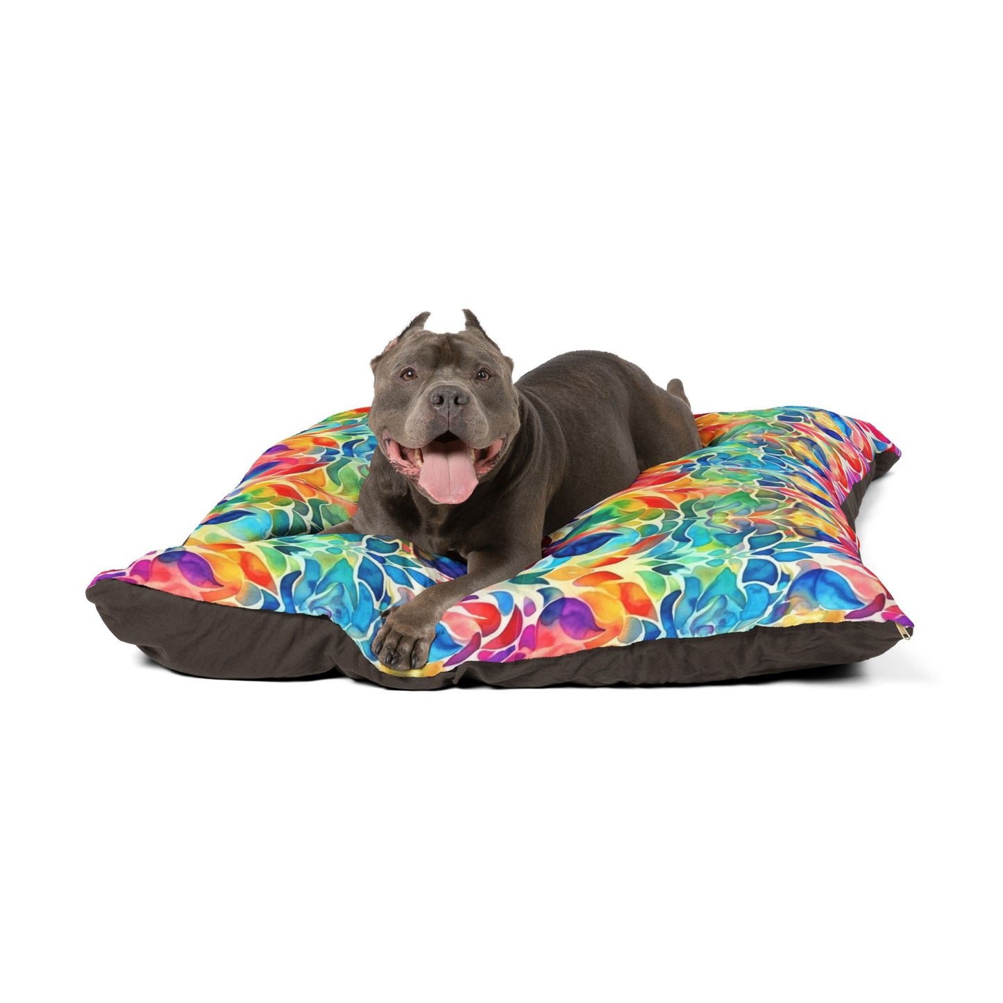 Vibrant Watercolor Pet Bed - Cozy Comfort for Your Furry Friend