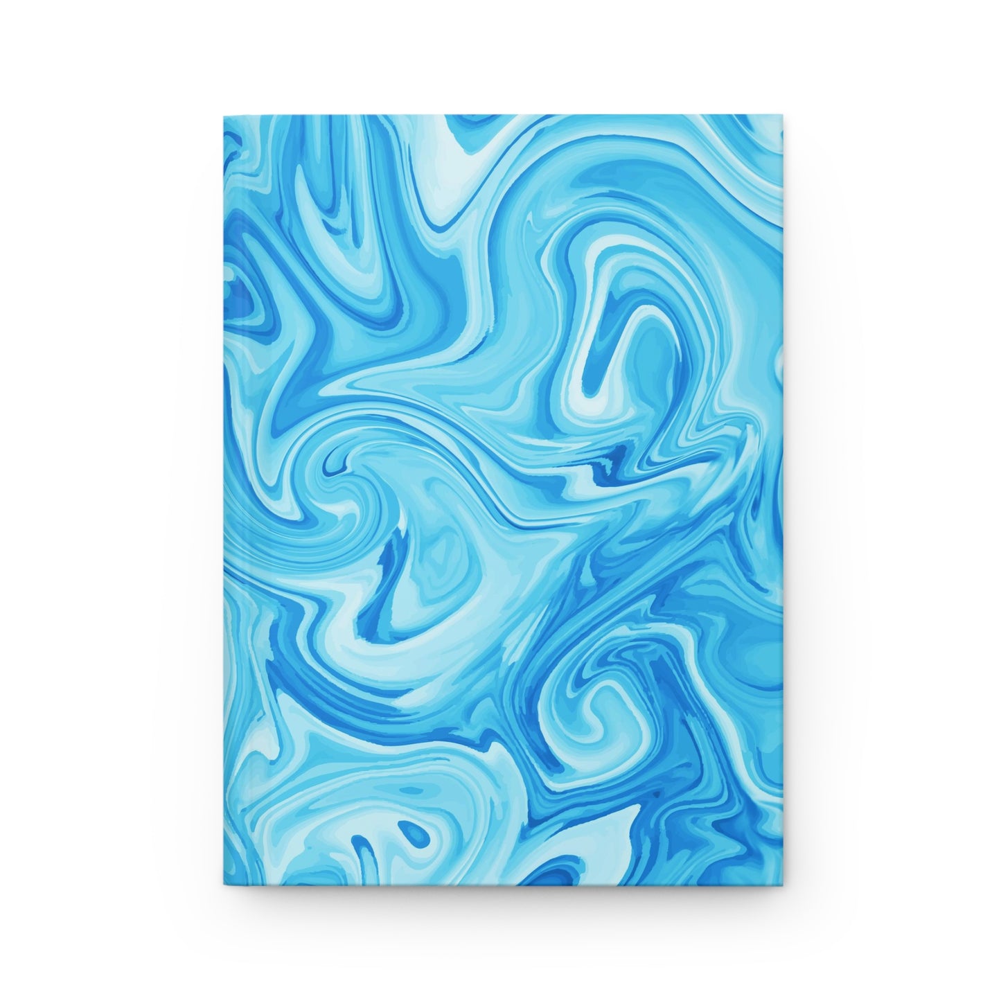 Bright Blue Marble - Hardcover Lined Journal Matte