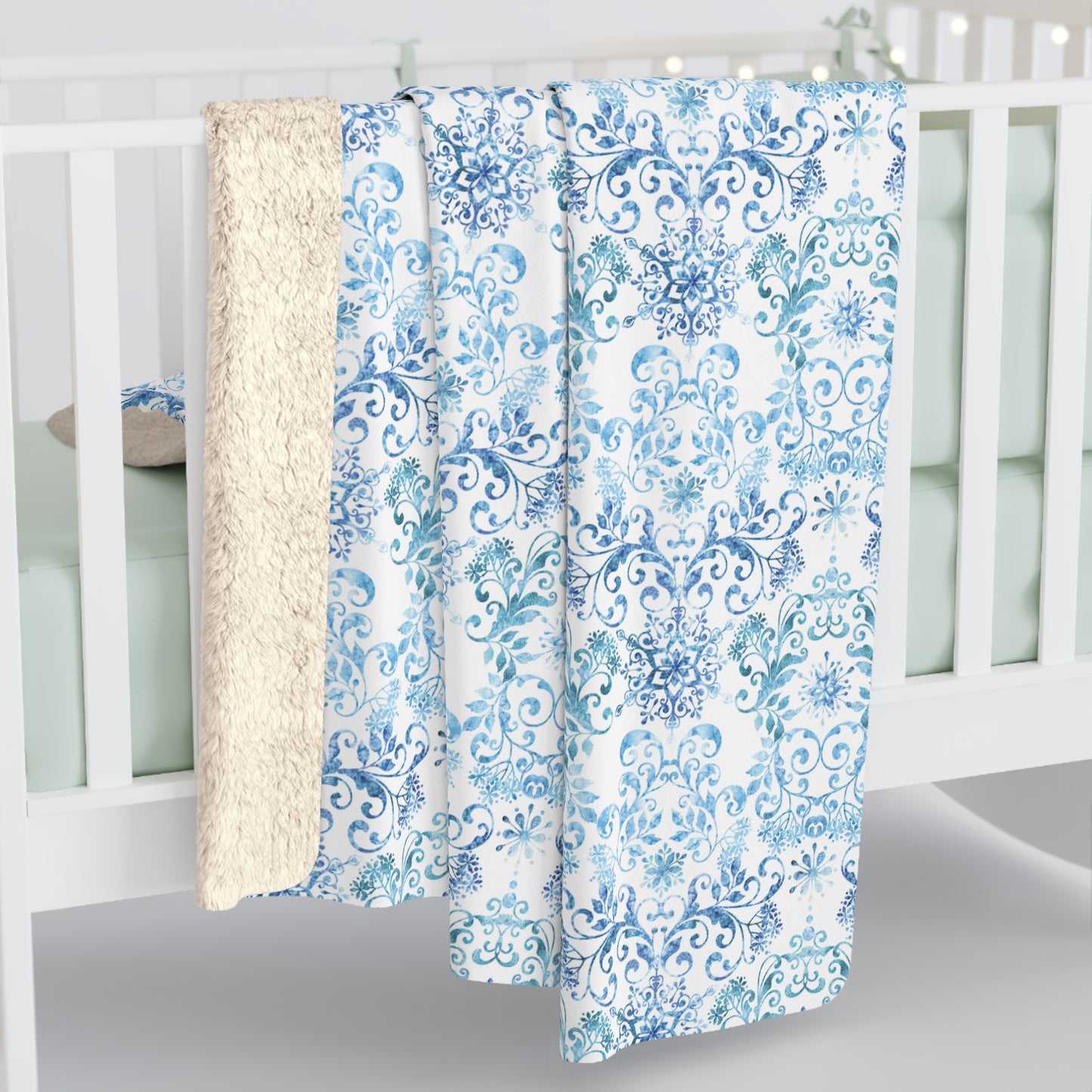 Beautiful, Cozy, Soft - Amazing Watercolor Winter 11 - Sherpa Fleece Blanket