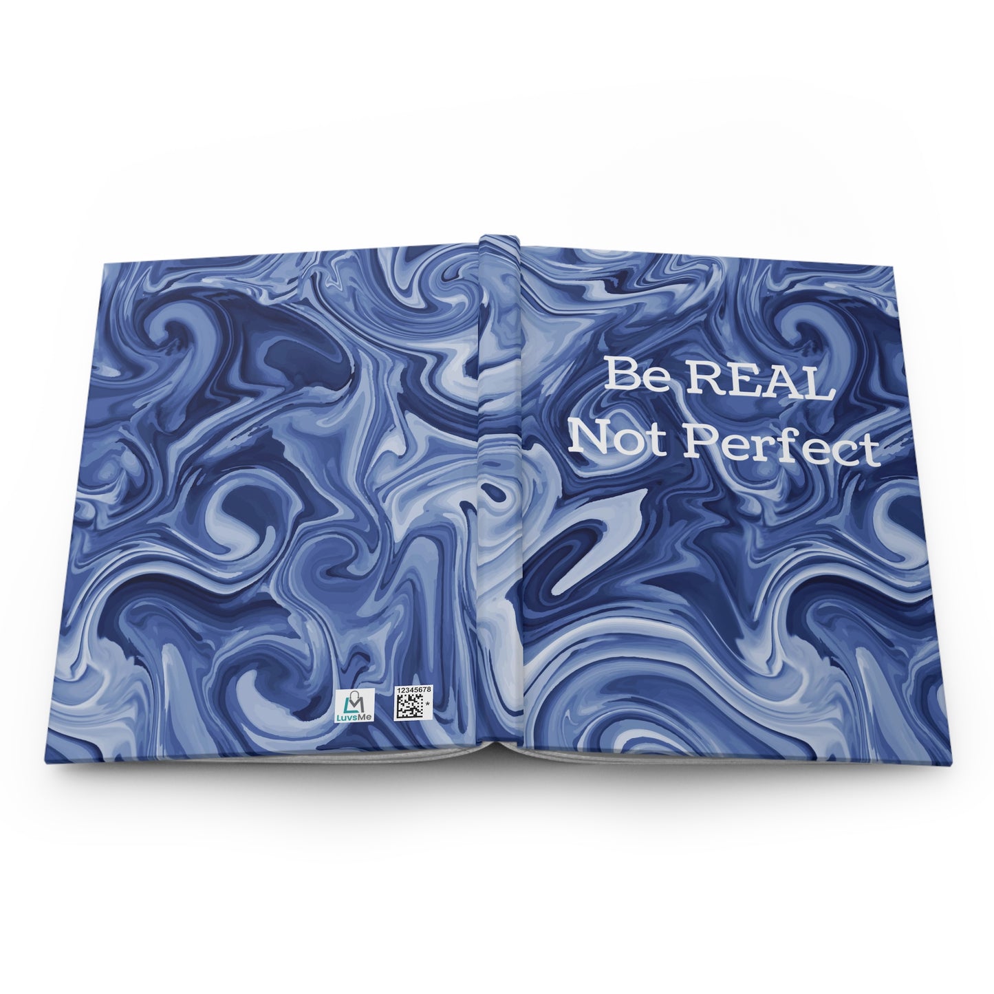 Be REAL Not Perfect - Blue Marble - Hardcover Lined Journal Matte