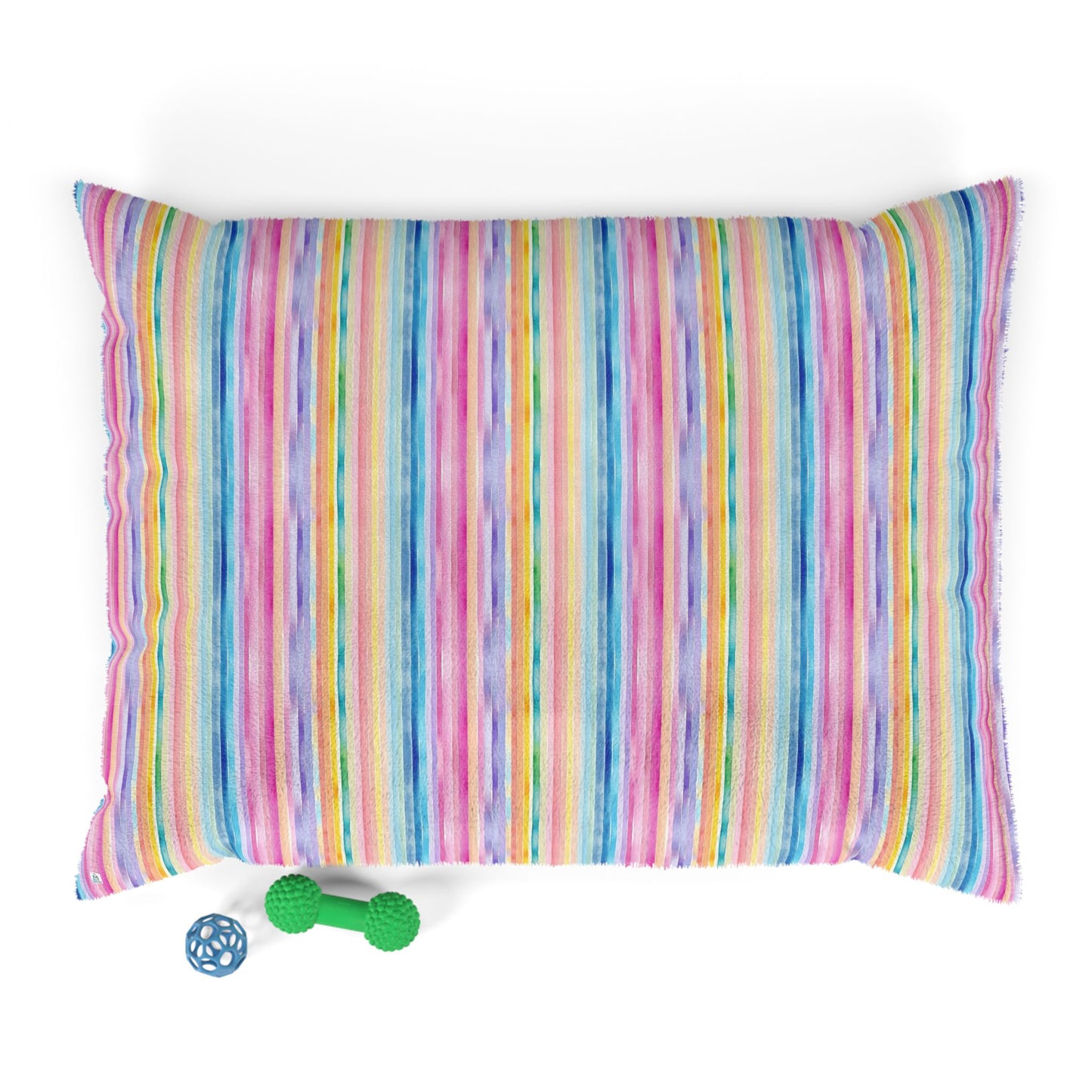 Vibrant Striped Pet Bed - Colorful & Cozy for Your Furry Friend