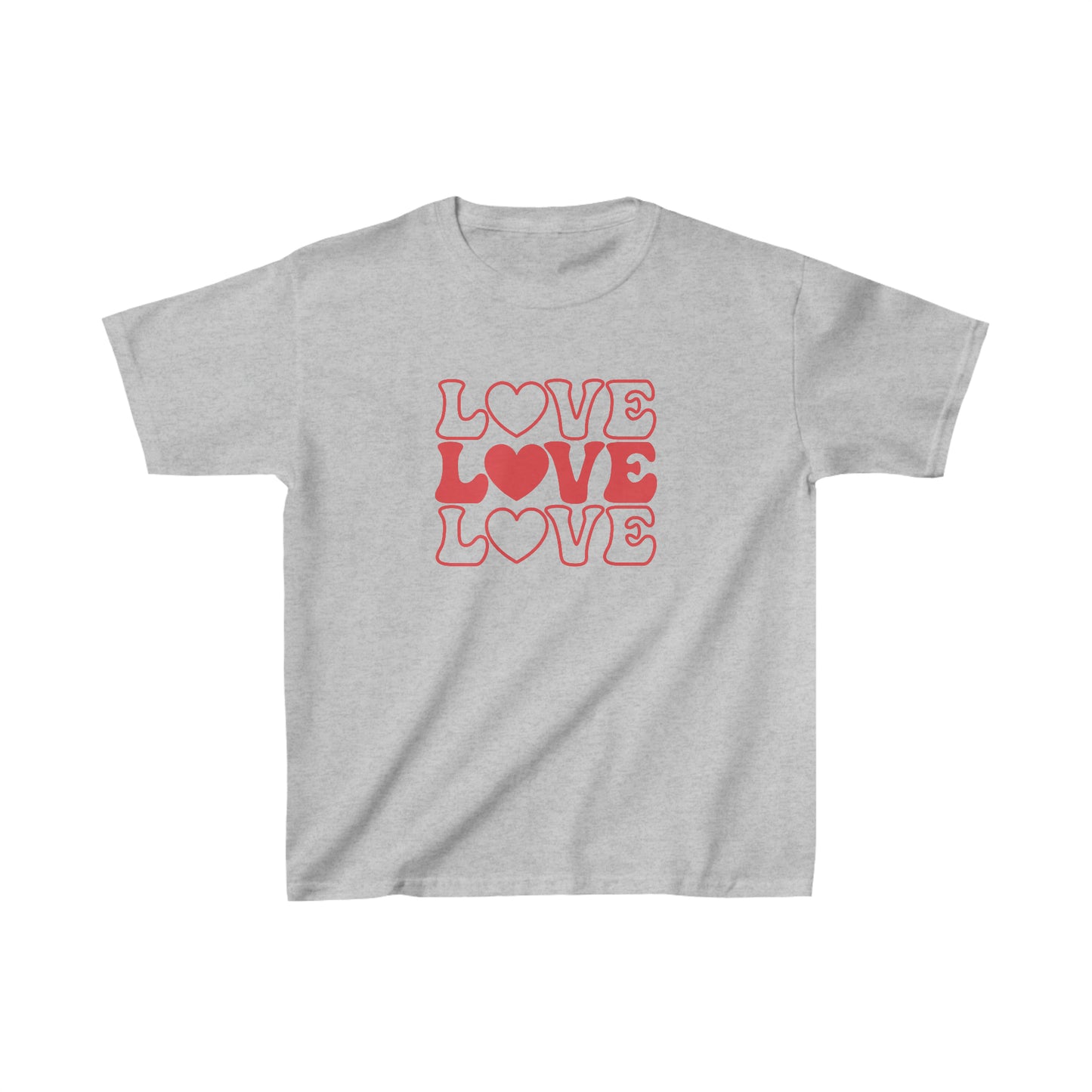 LOVE, LOVE, LOVE - Kids Heavy Cotton Tee