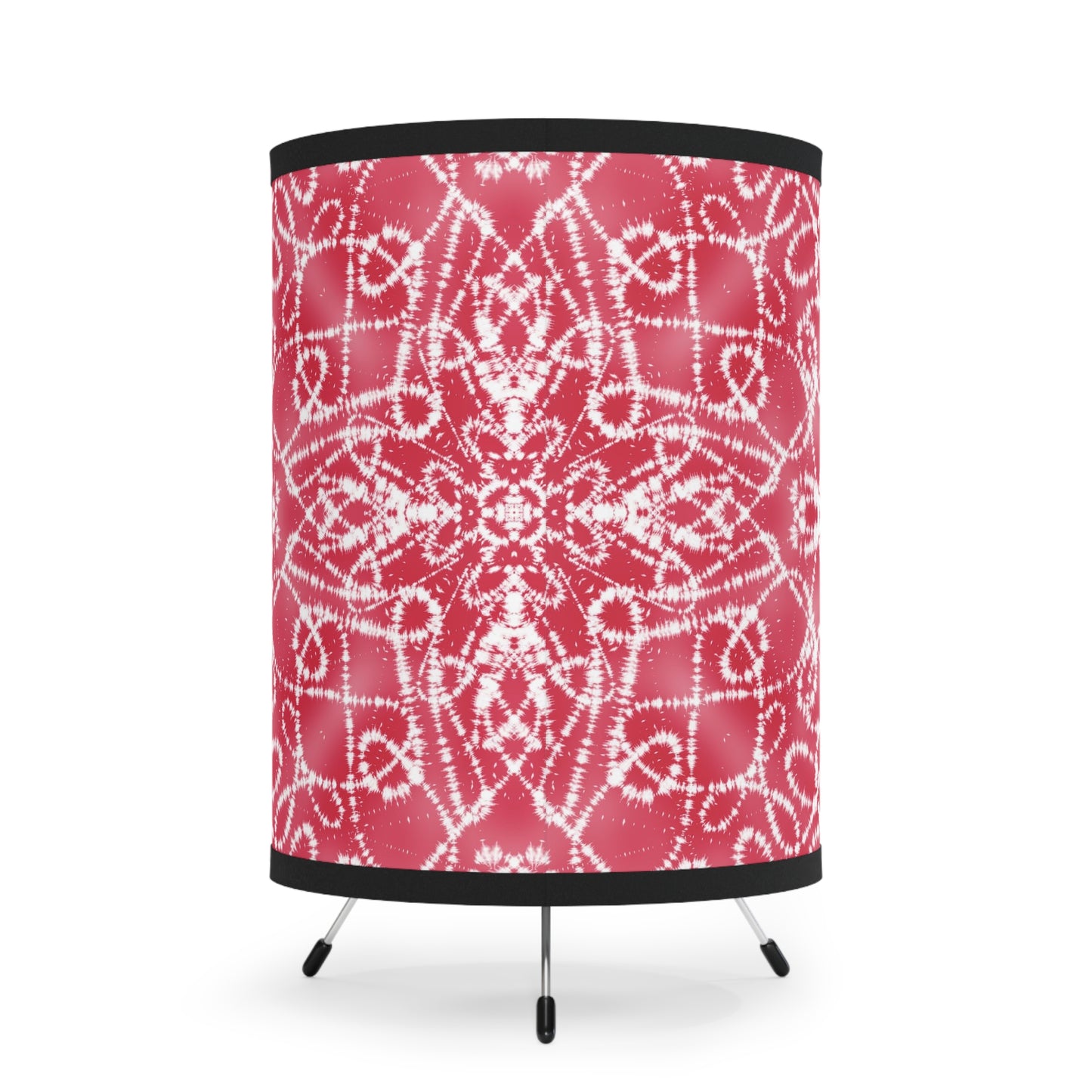 Batik - Red 2 - Tripod Lamp with High-Res Printed Shade, US\CA plug