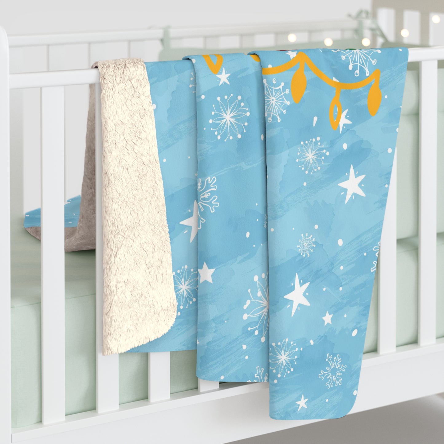 Believe - Santa hat, Elf, Reindeer, Snowflake - Funny Christmas - Sherpa Fleece Blanket
