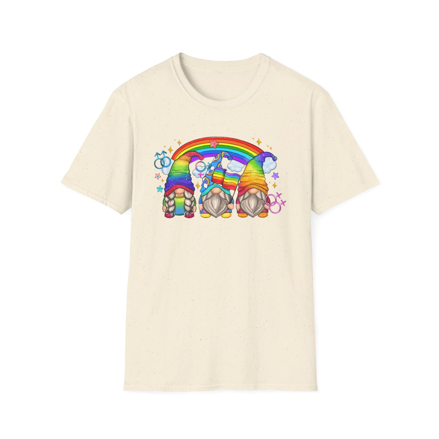 LGBT Pride Gnomes - Pride - Rainbow - Unisex Softstyle T-Shirt