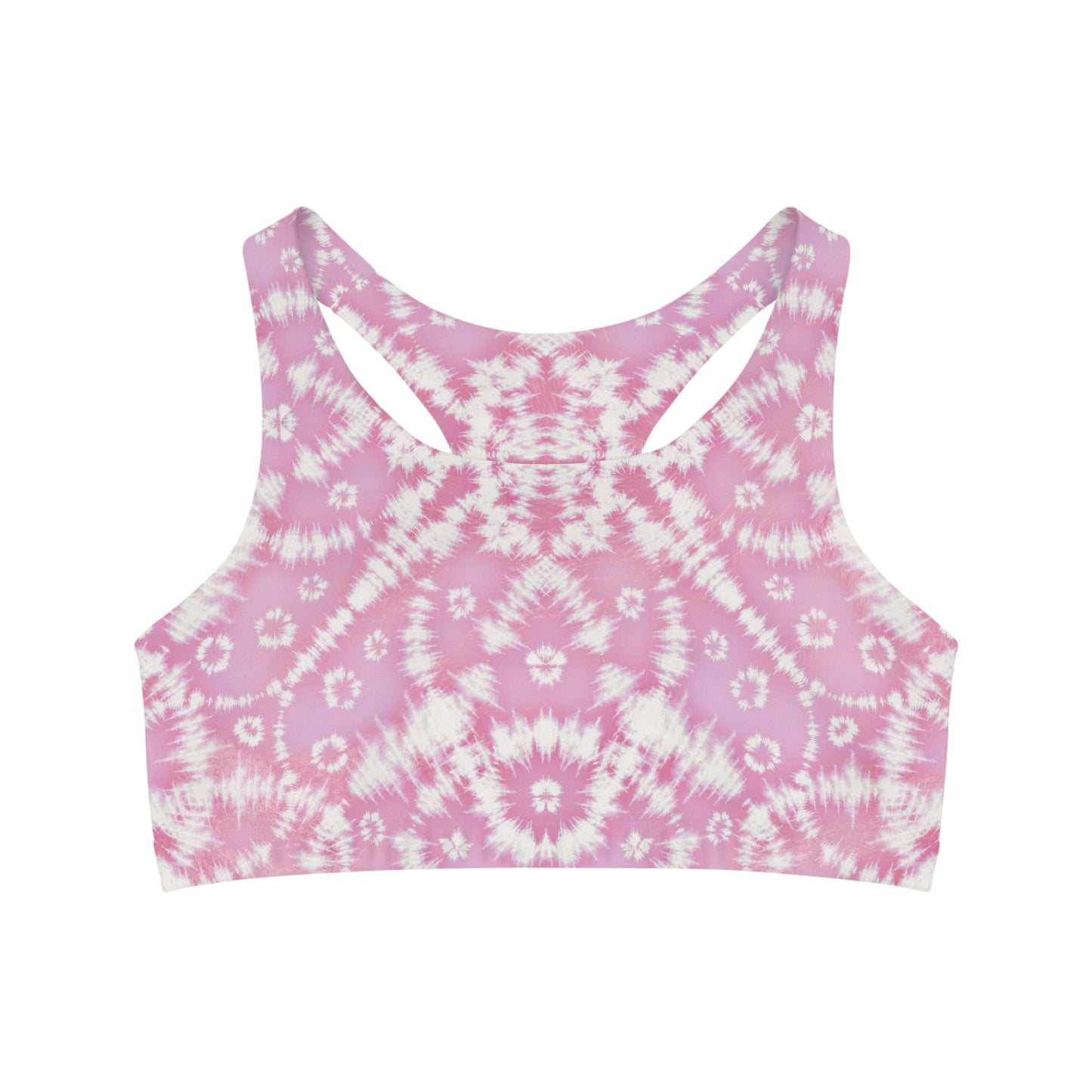 Pink Batik - Seamless Sports Bra