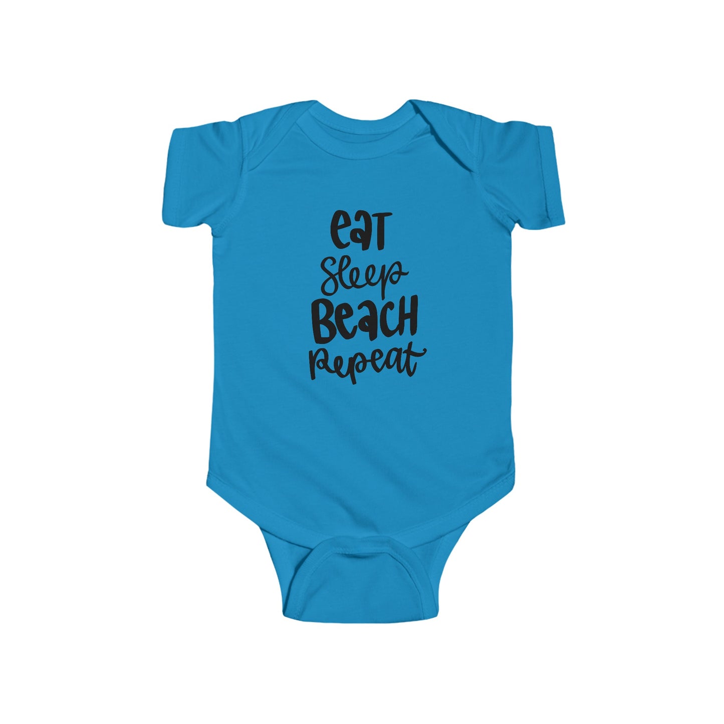 Eat, Sleep, Beach, Repeat - Infant Fine Jersey Bodysuit -