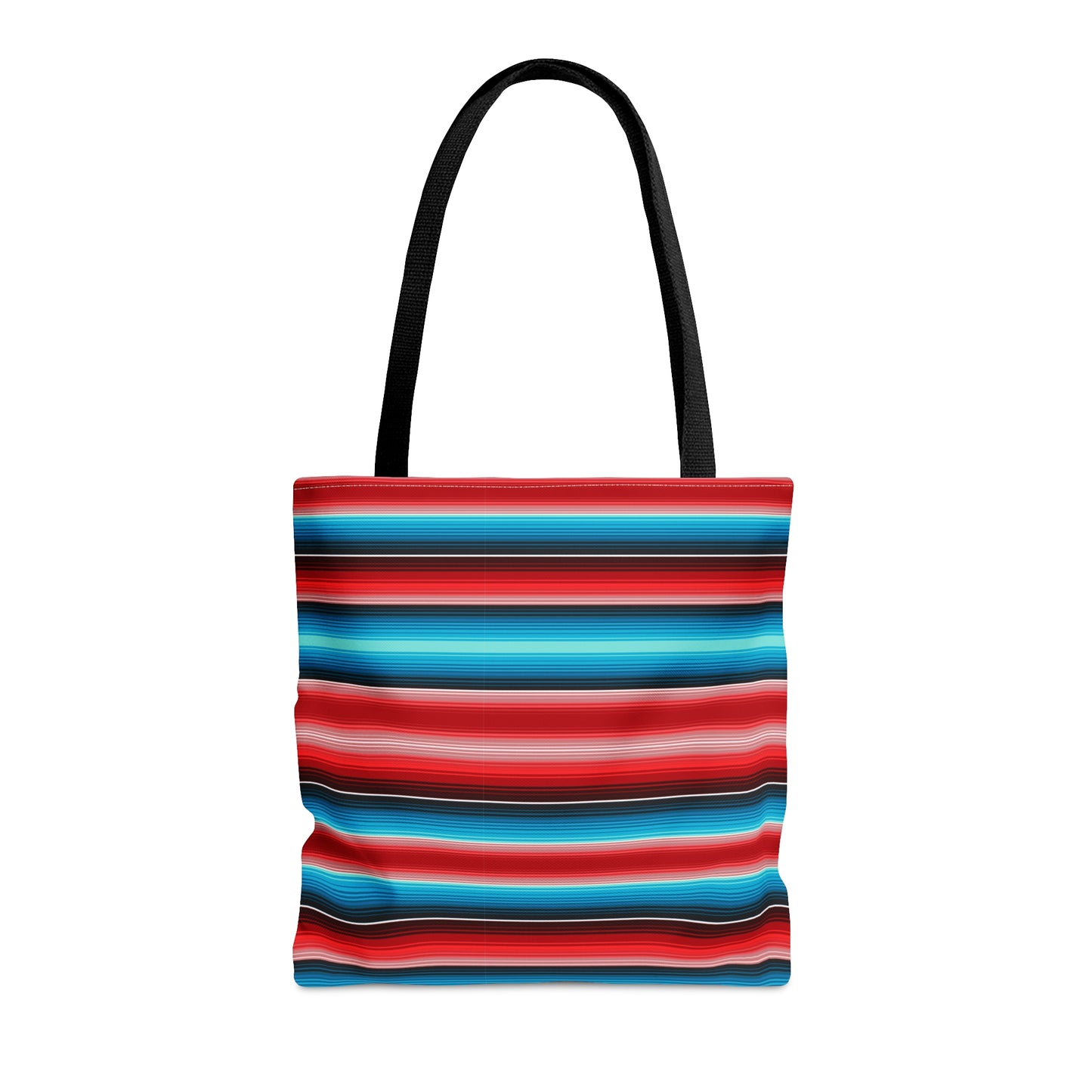 Red and Blue Multicolor Striped 35 - Practical, high-quality Tote Bag