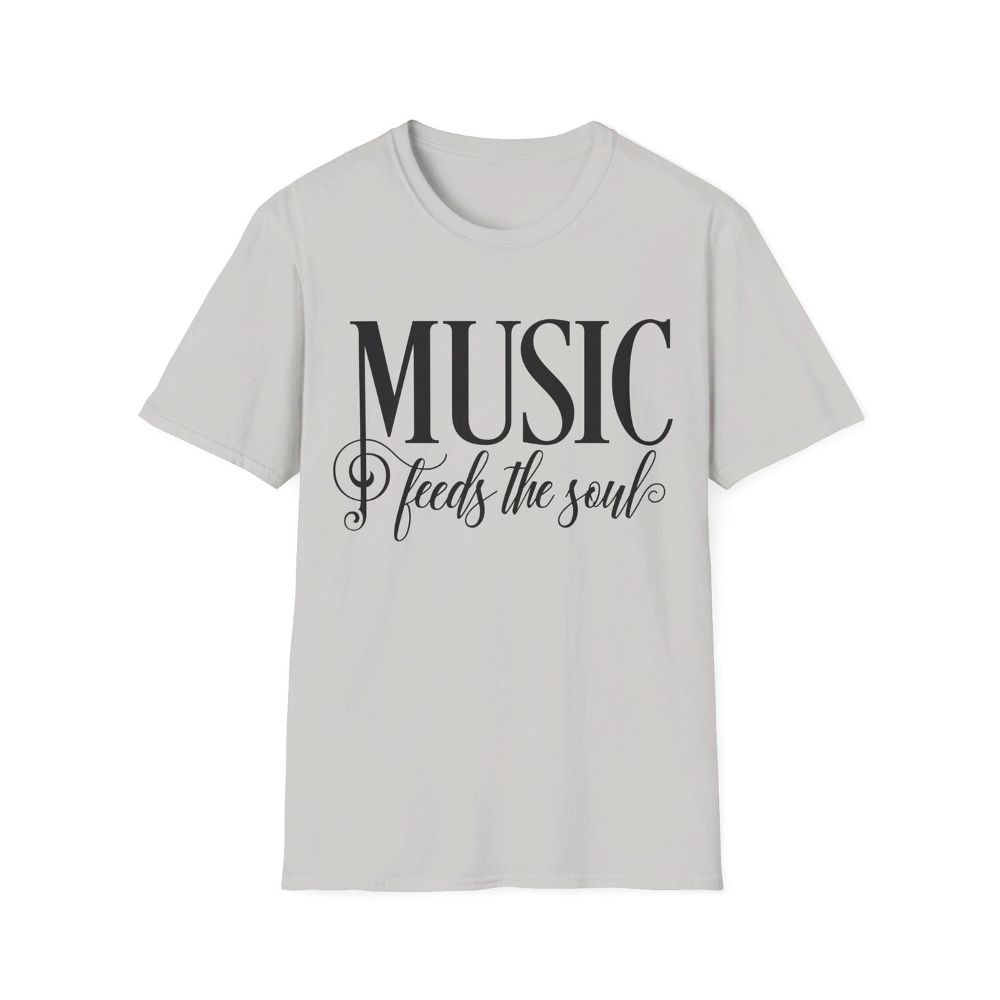 MUSIC Feeds the Soul - Unisex Softstyle T-Shirt