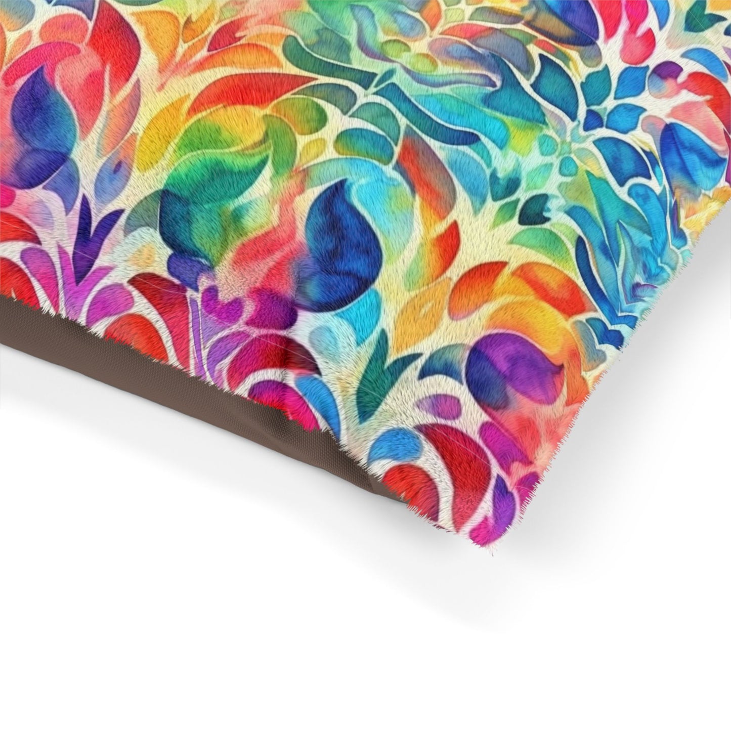 Vibrant Watercolor Pet Bed - Cozy Comfort for Your Furry Friend