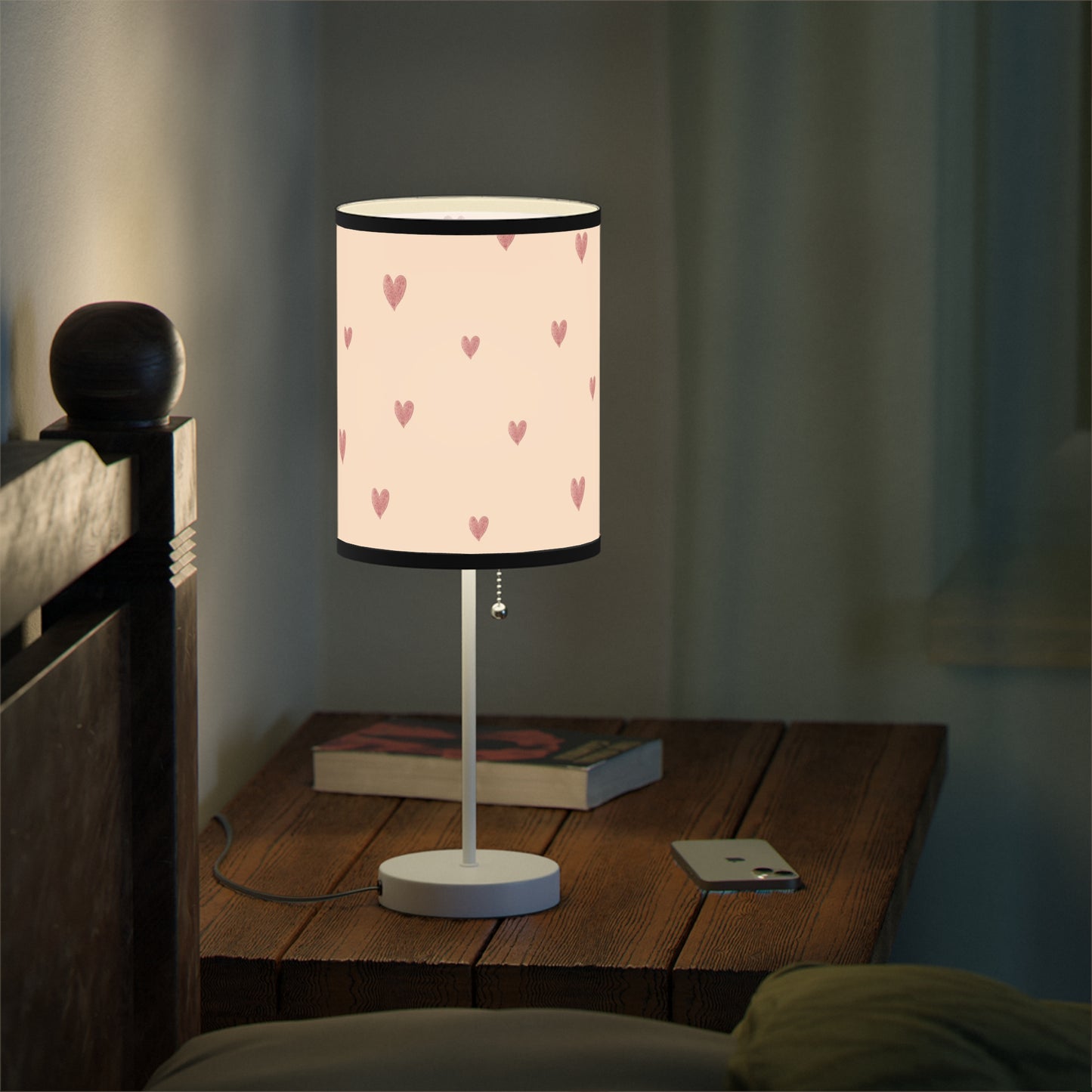 Pink Boho Rainbow Pattern 6 - Lamp on a Stand, US|CA plug