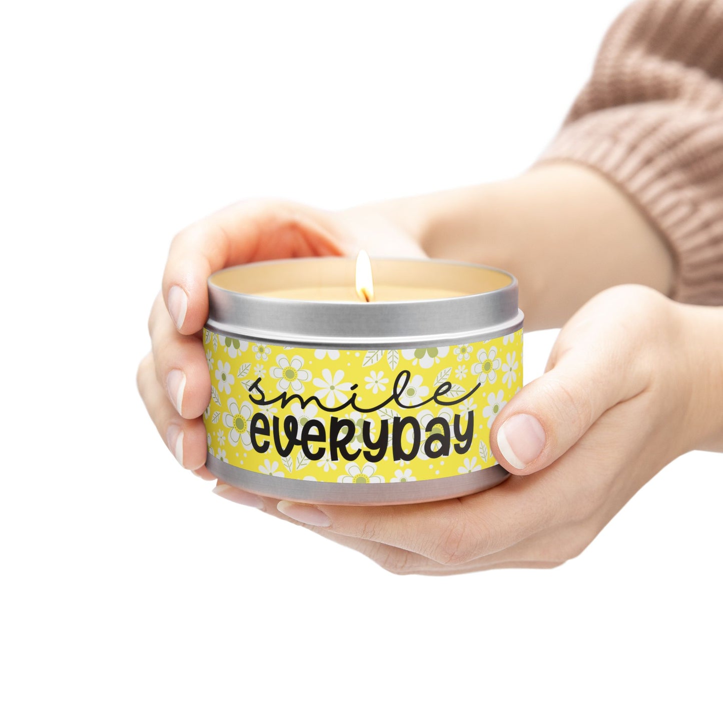 Smile Everyday - Inspirational - Mindfulness & Self-Care - Scented Tin Candle
