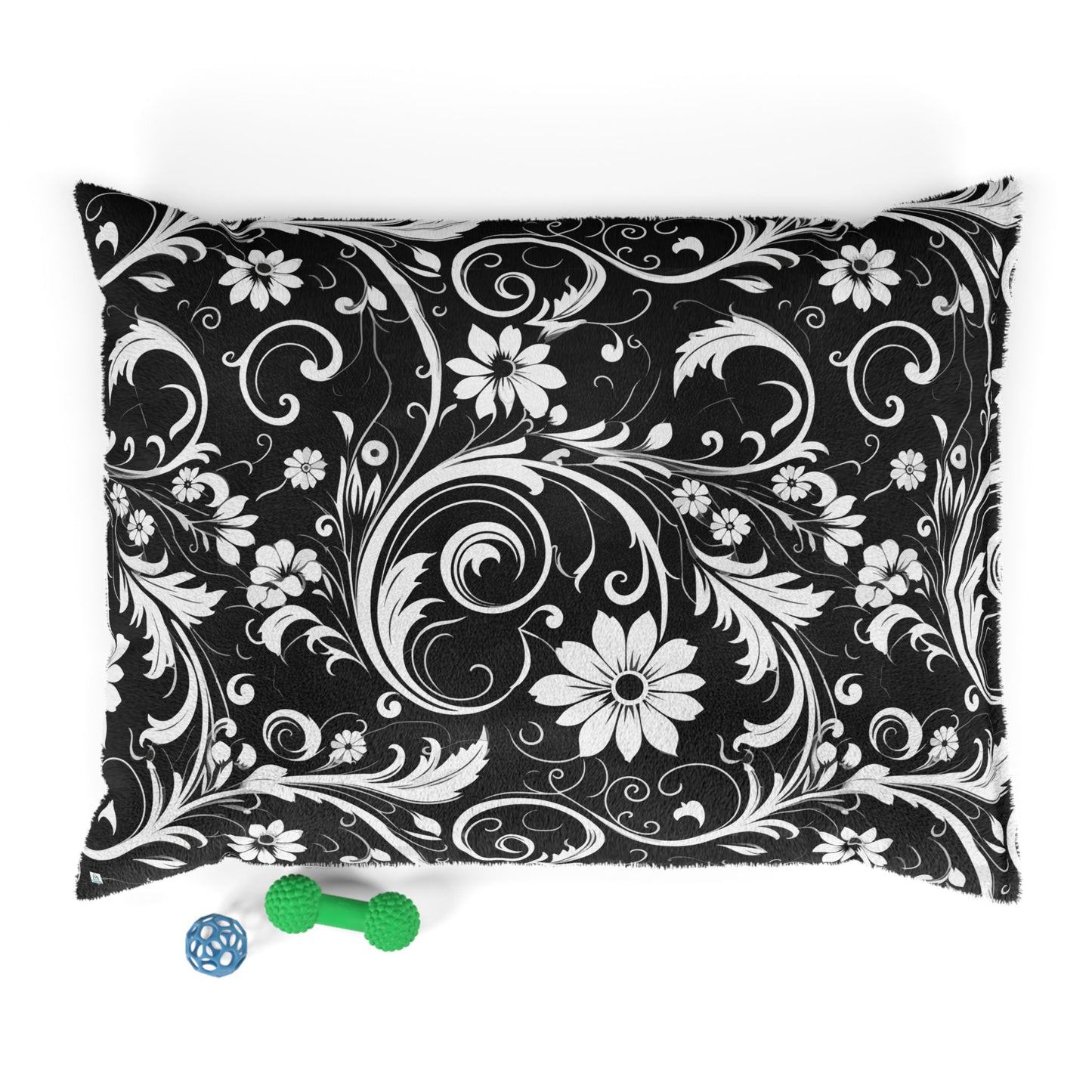 Elegant Floral Design Pet Bed - Stylish Comfort for Your Furry Friend