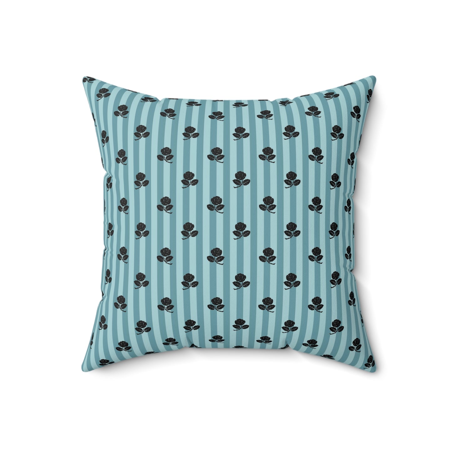 Teal Paris Pattern 15 - Faux Suede Square Pillow