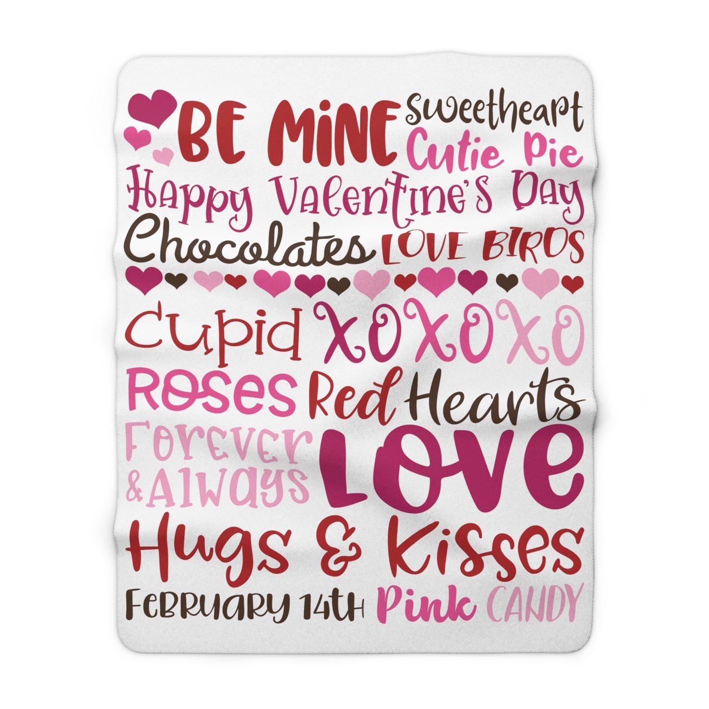 Valentine's Subway - Sherpa Fleece Blanket