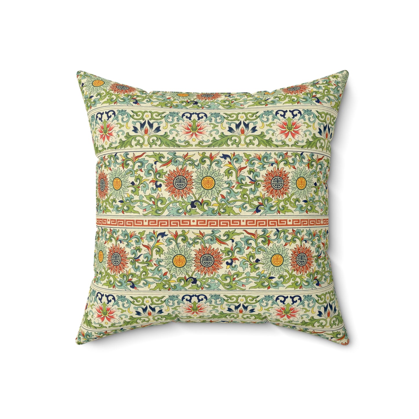 Boho Pattern 19 - Faux Suede Square Pillow