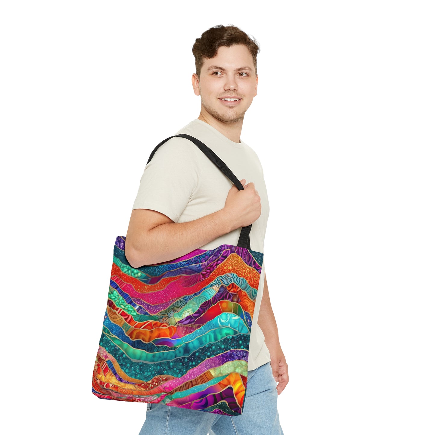 Bright Agate Abstract - Practical. high-quality Tote Bag