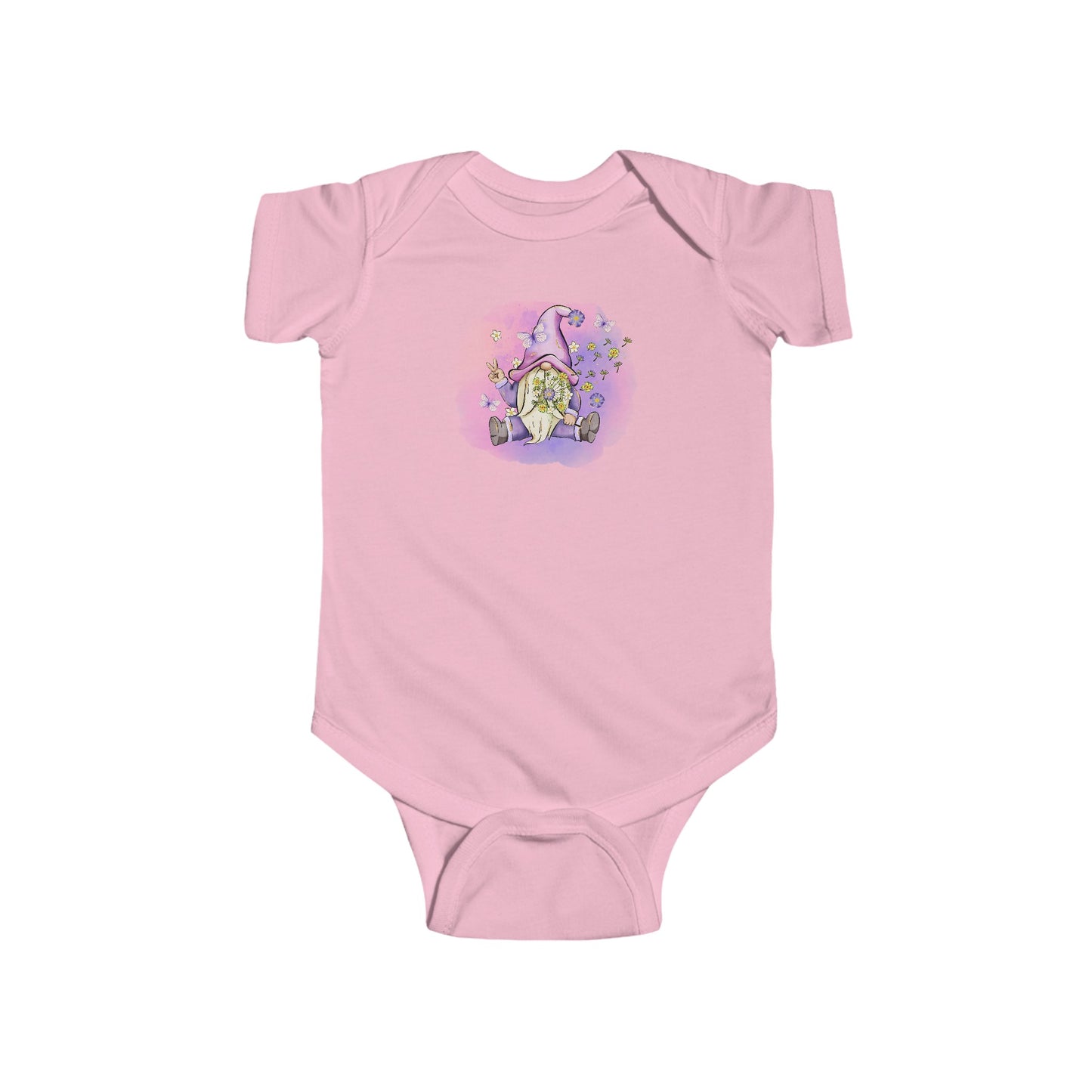 Purple Peace Gnome - Infant Fine Jersey Bodysuit