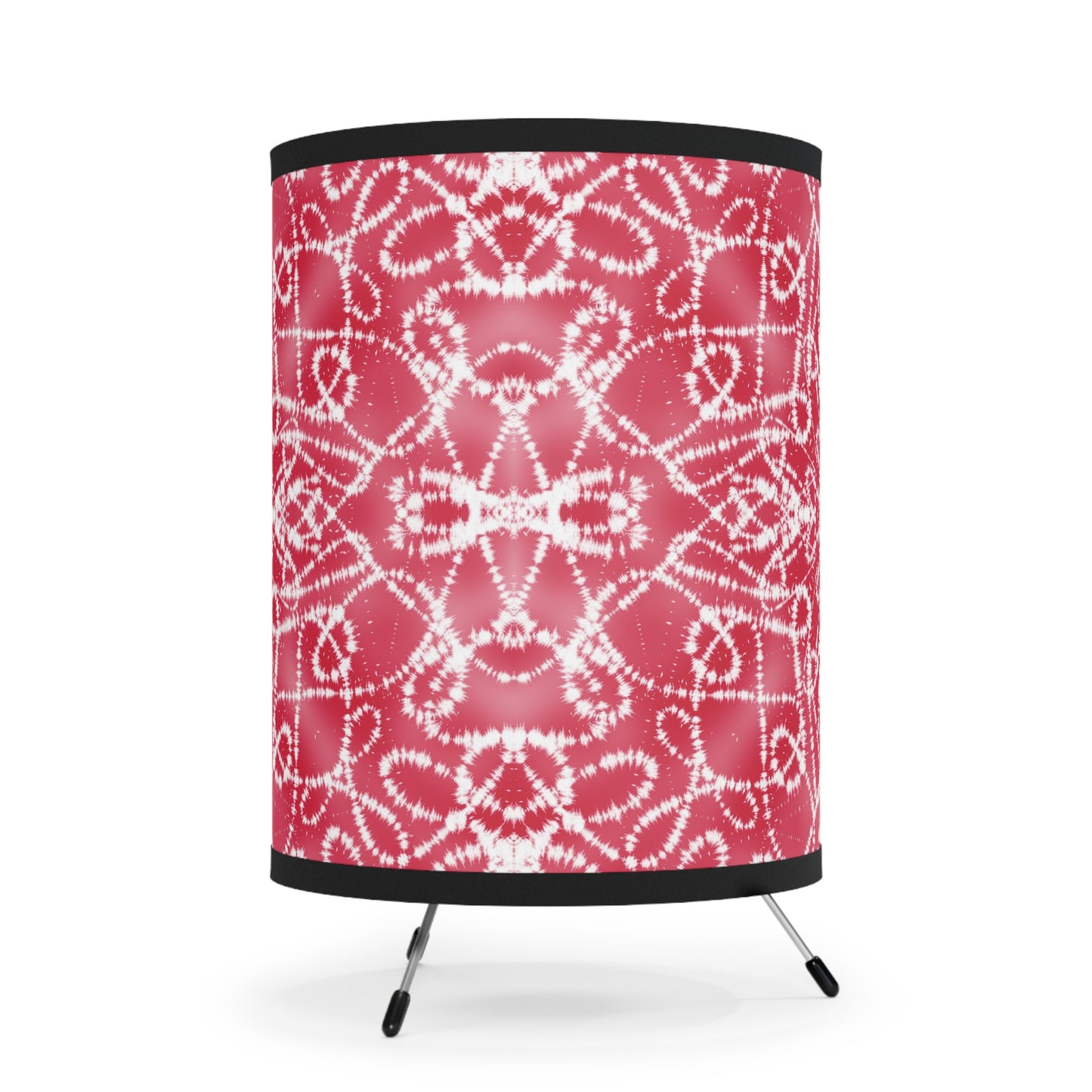 Batik - Red 2 - Tripod Lamp with High-Res Printed Shade, US\CA plug