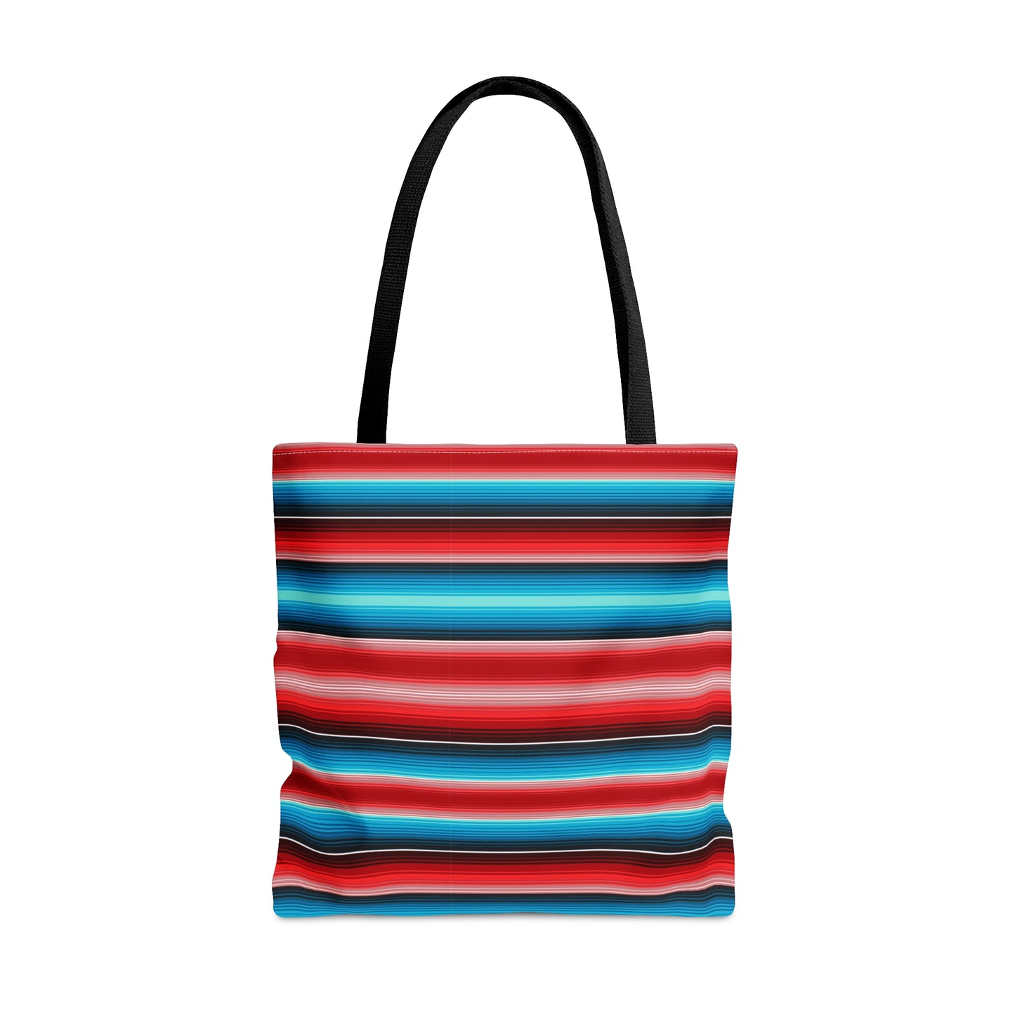 Red and Blue Multicolor Striped 35 - Practical, high-quality Tote Bag