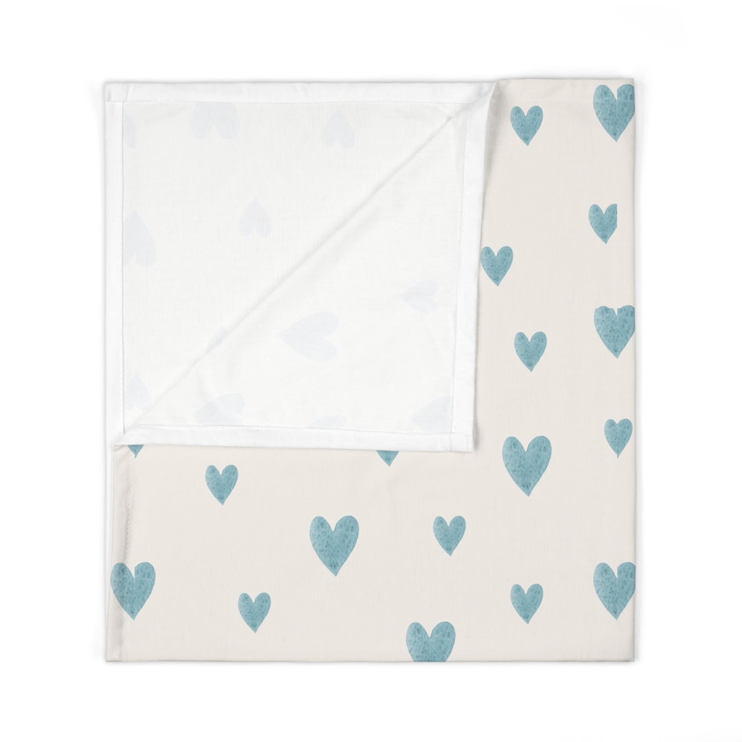 Blue Boho Rainbow Pattern 6 - Baby Swaddle Blanket