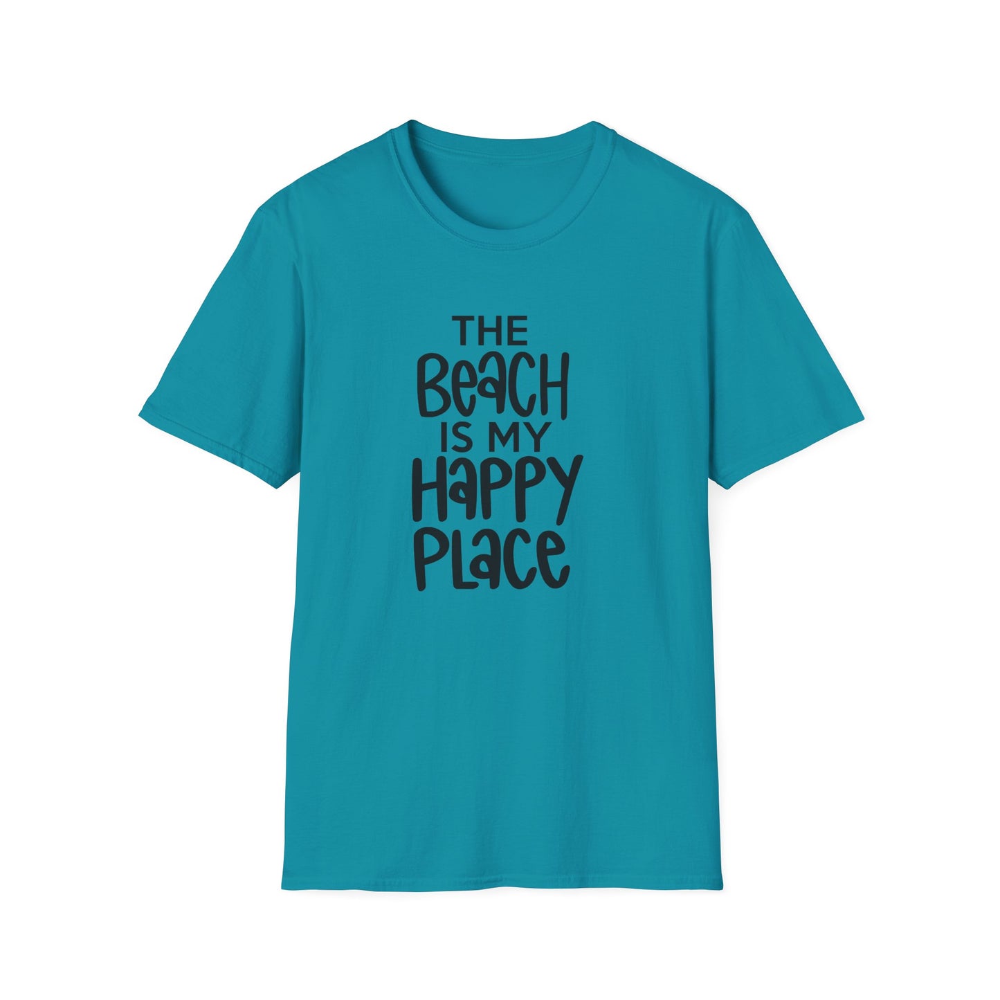Unisex Softstyle T-Shirt - The Beach is my Happy Place
