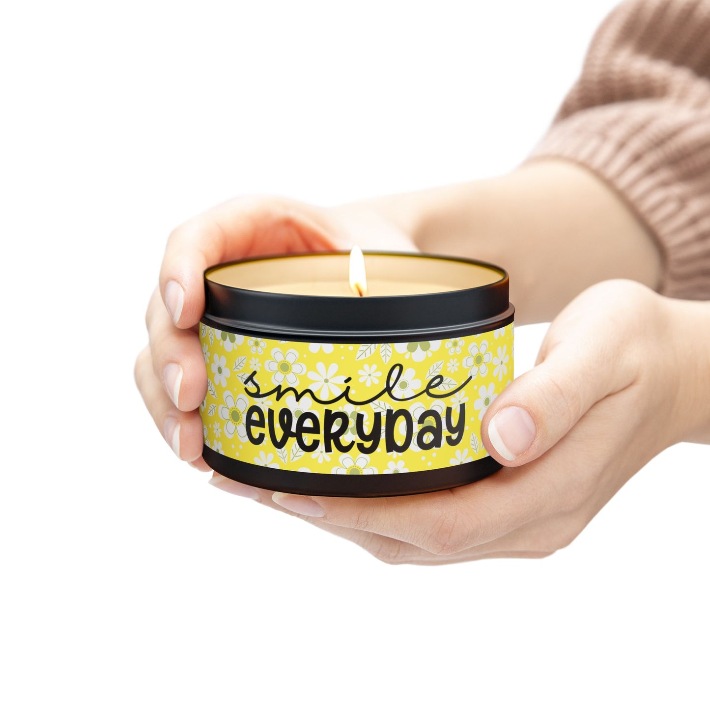 Smile Everyday - Inspirational - Mindfulness & Self-Care - Scented Tin Candle