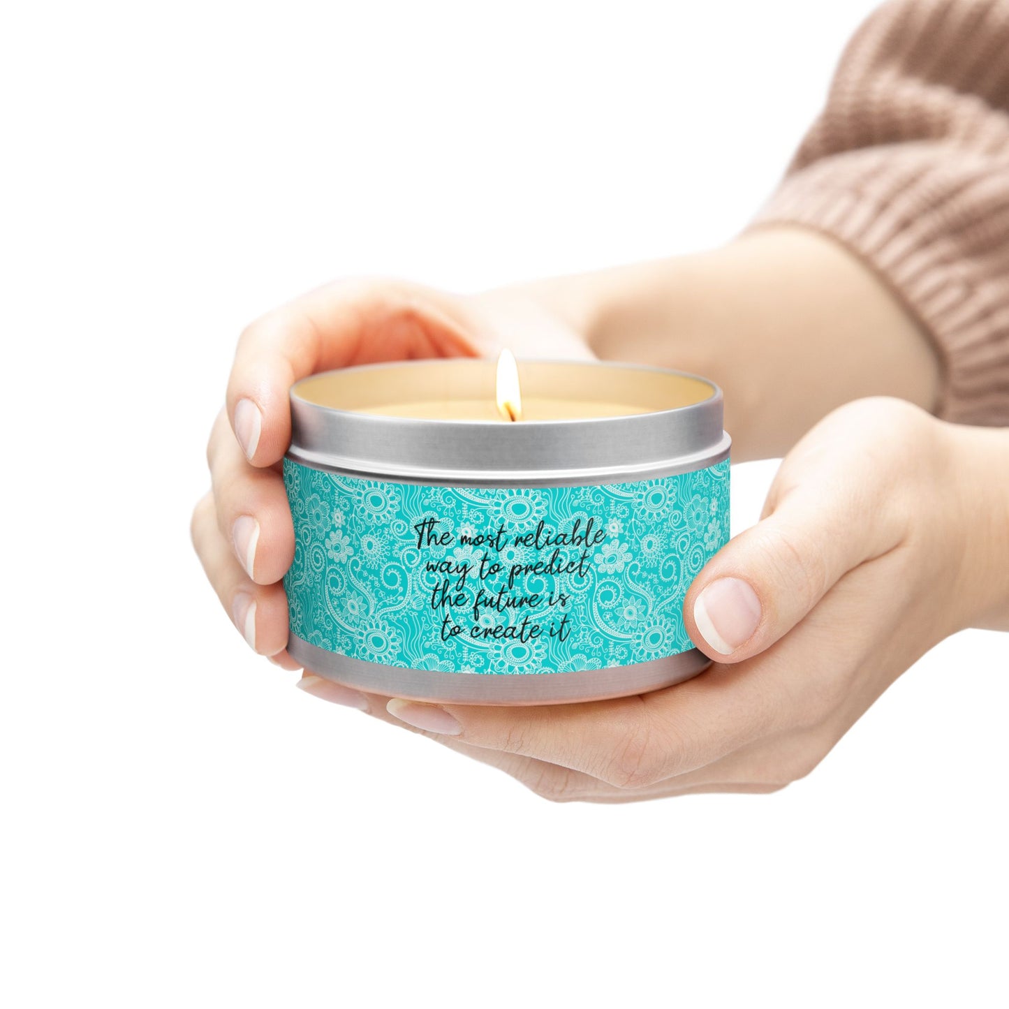 The Most Reliable Way to Predict the Future is to Create it - Inspirational - Mindfulness & Self-Care - Scented Tin Candle