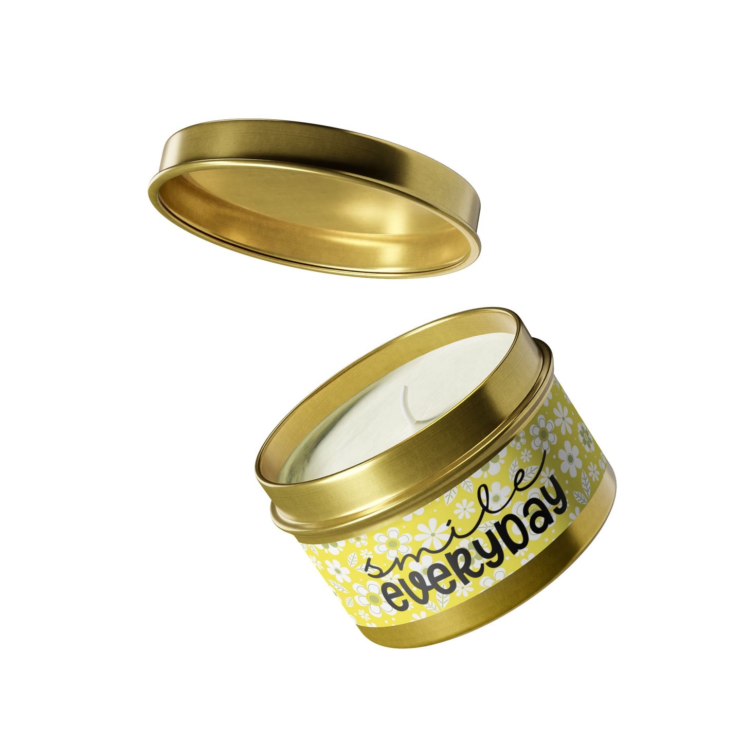 Smile Everyday - Inspirational - Mindfulness & Self-Care - Scented Tin Candle