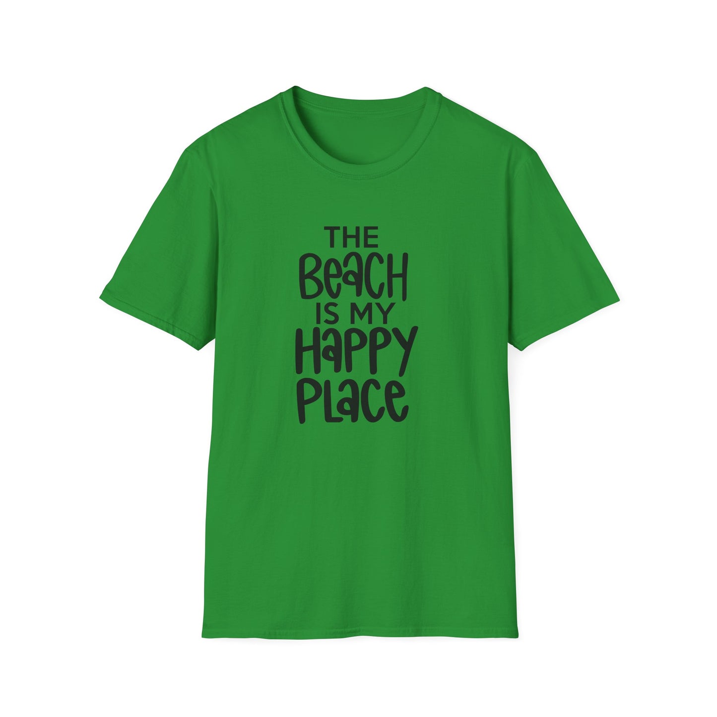 Unisex Softstyle T-Shirt - The Beach is my Happy Place