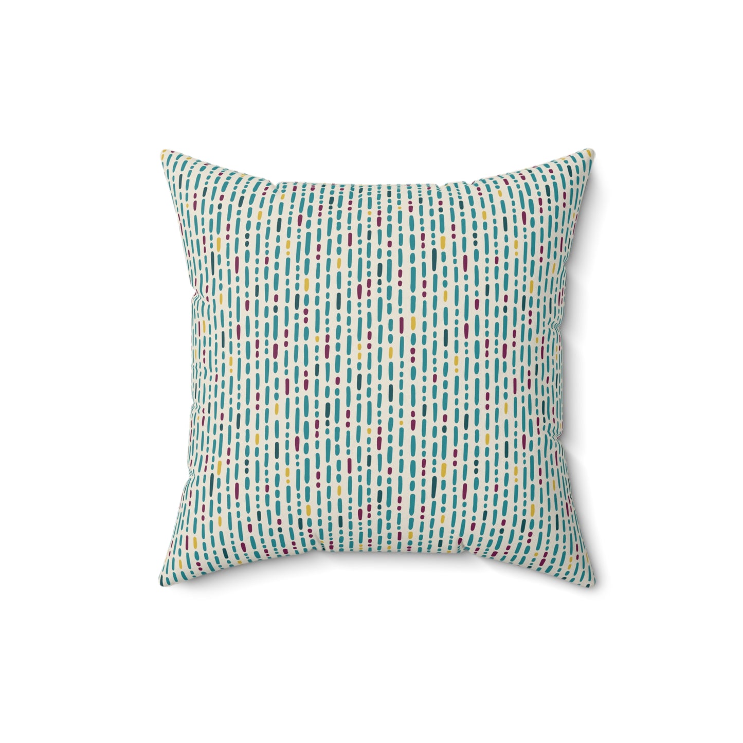 Boho Vibes Pattern 6 - Faux Suede Square Pillow