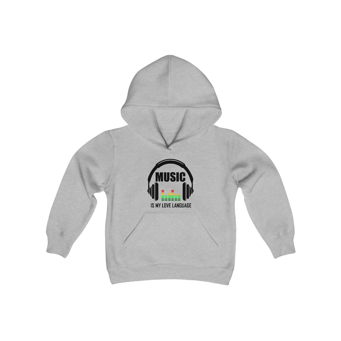 Music is My Love Language - Youth Heavy Blend Hooded Sweatshirt