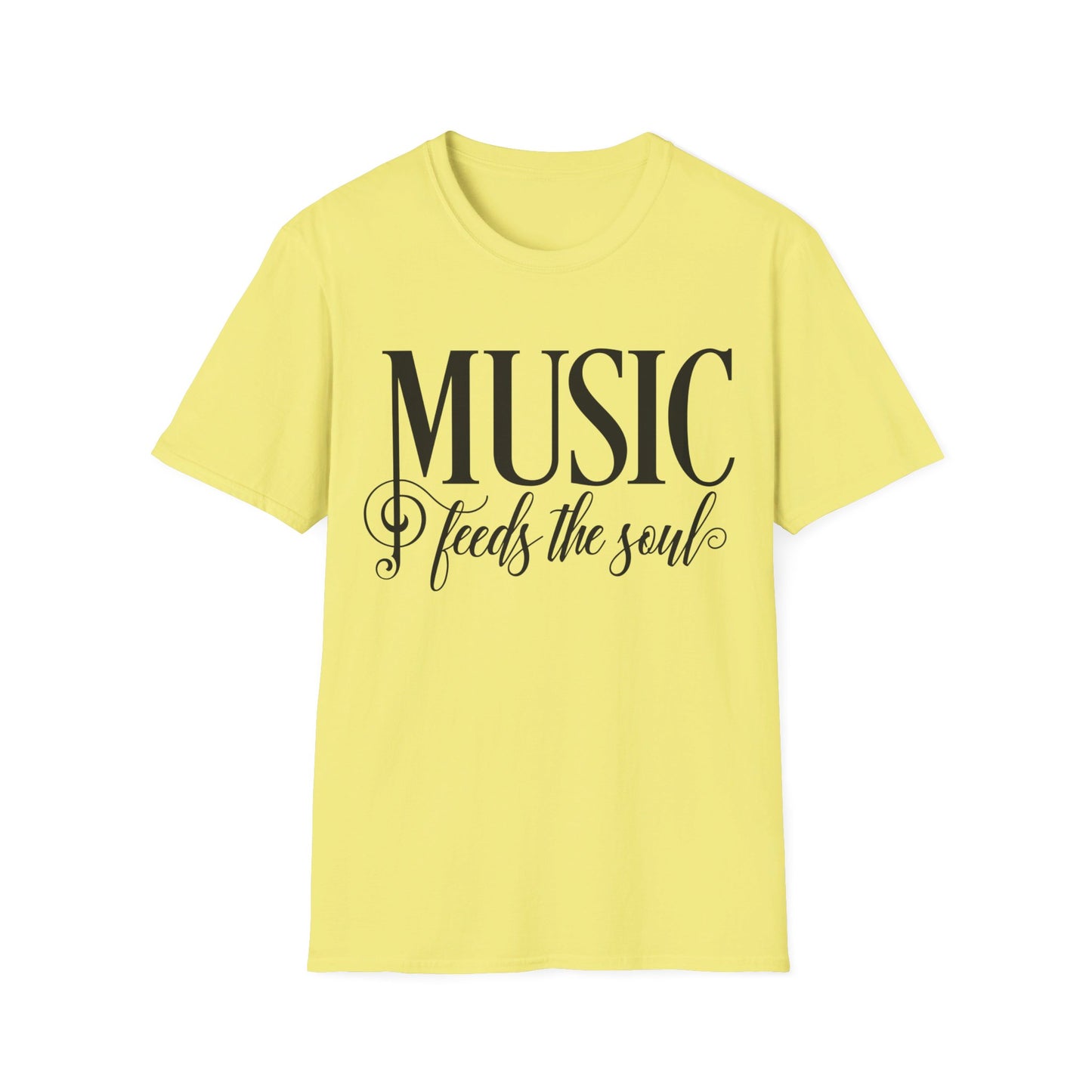 MUSIC Feeds the Soul - Unisex Softstyle T-Shirt