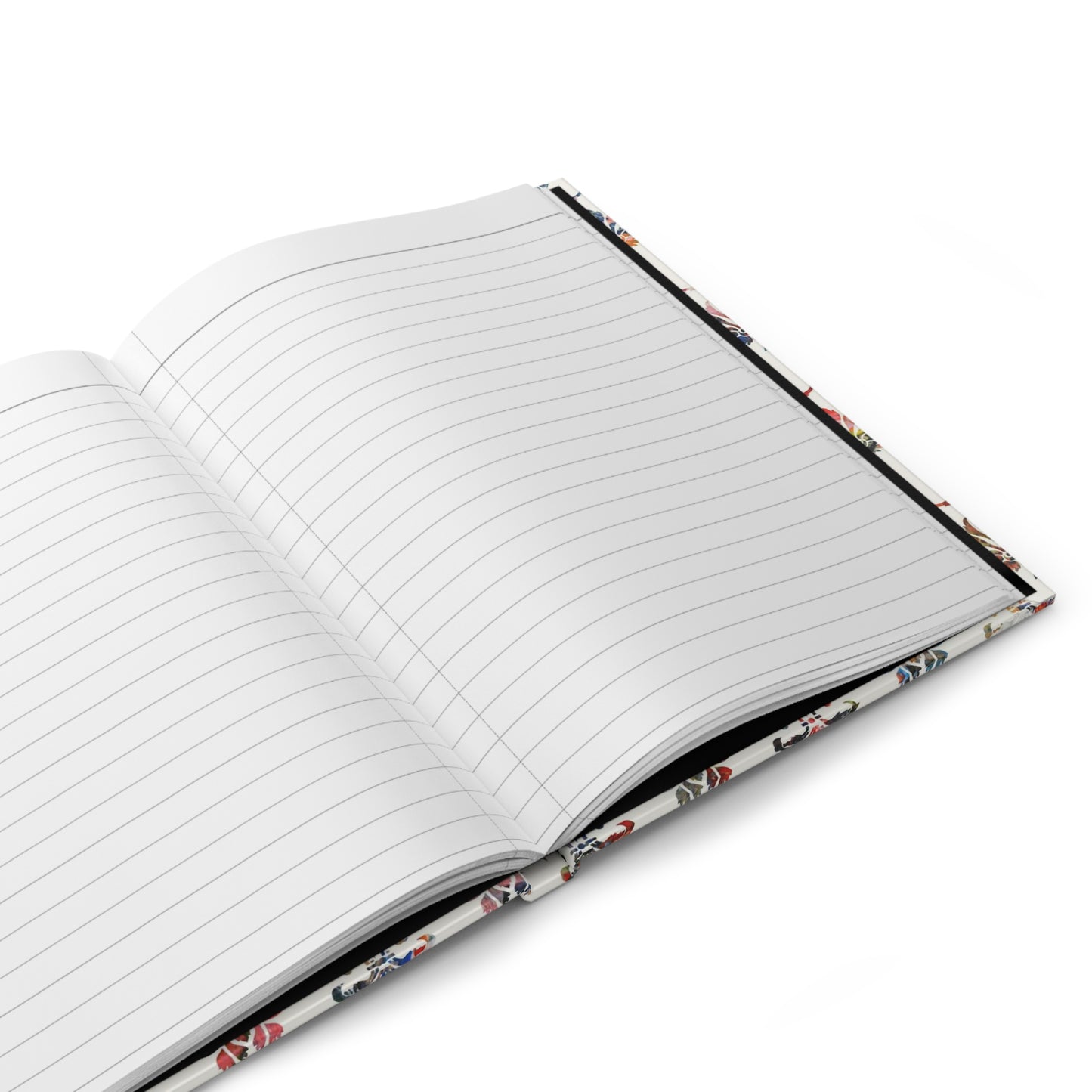 Multicolor Damask 7 - Hardcover Lined Journal Matte