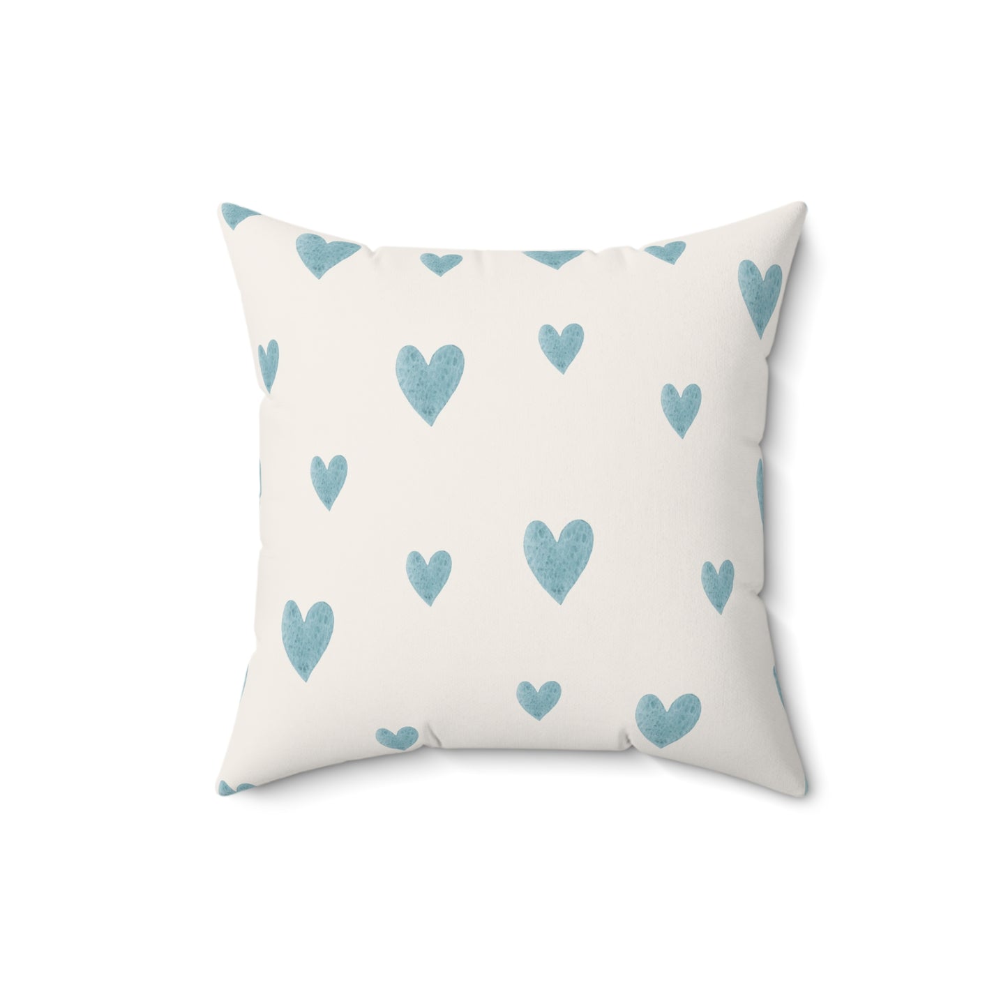 Blue Boho Rainbow Pattern 6 - Faux Suede Square Pillow