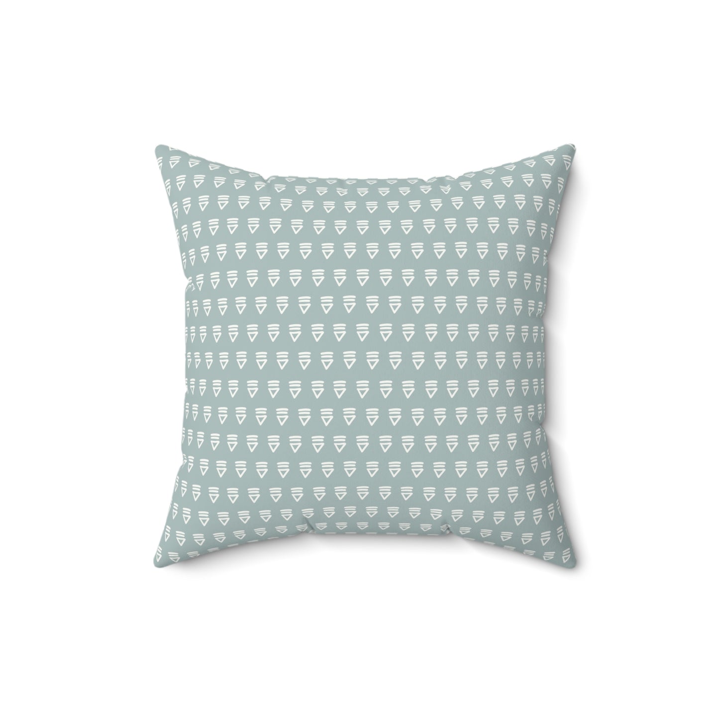 Boho Sage Pattern 4 - Faux Suede Square Pillow