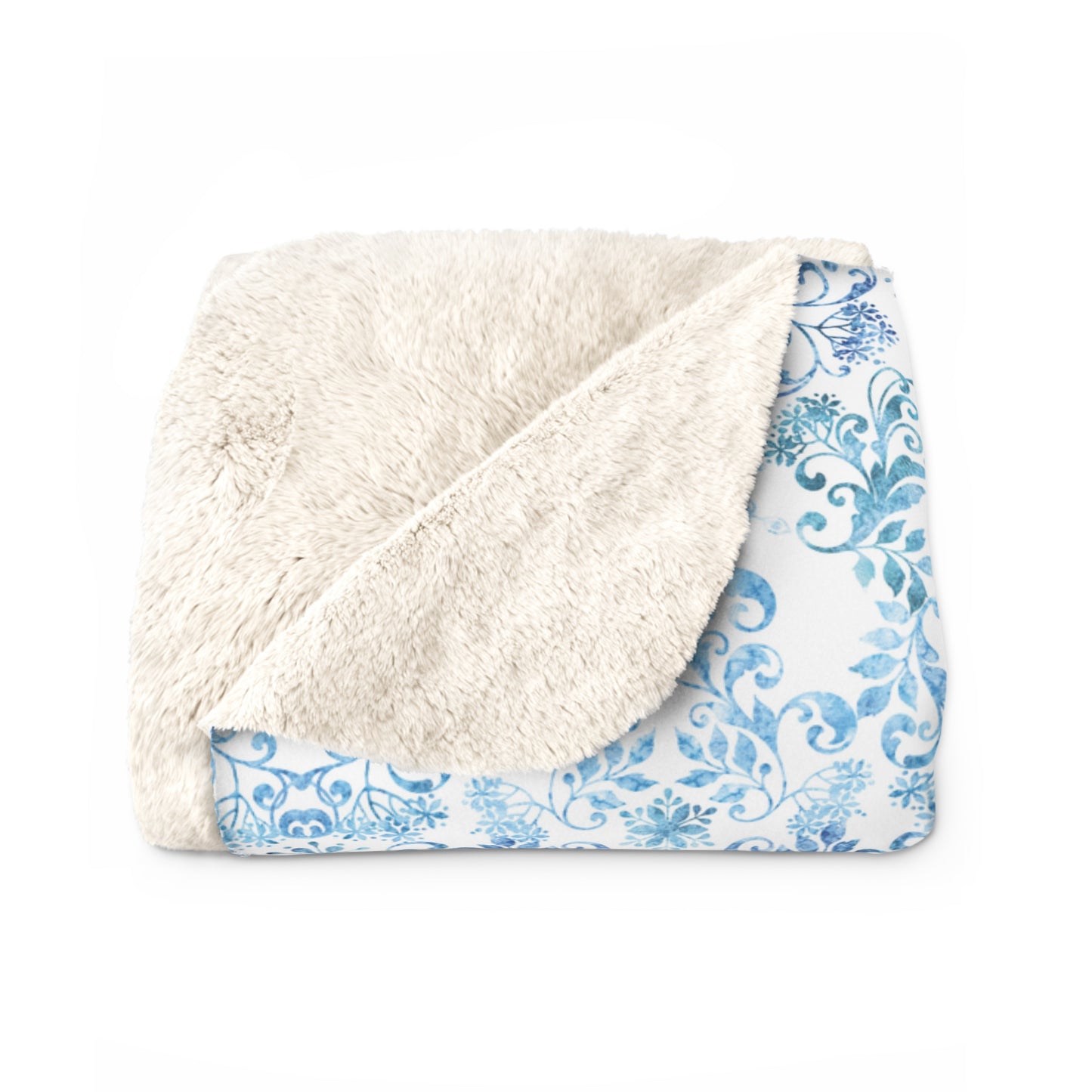 Beautiful, Cozy, Soft - Amazing Watercolor Winter 11 - Sherpa Fleece Blanket