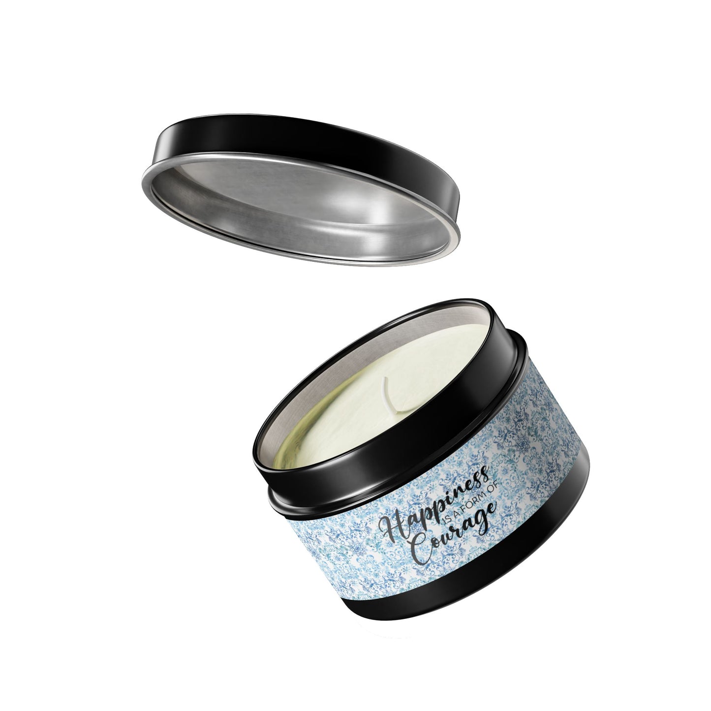 Happiness is a Form of Courage - Inspirational - Mindfulness & Self-Care - Scented Tin Candle