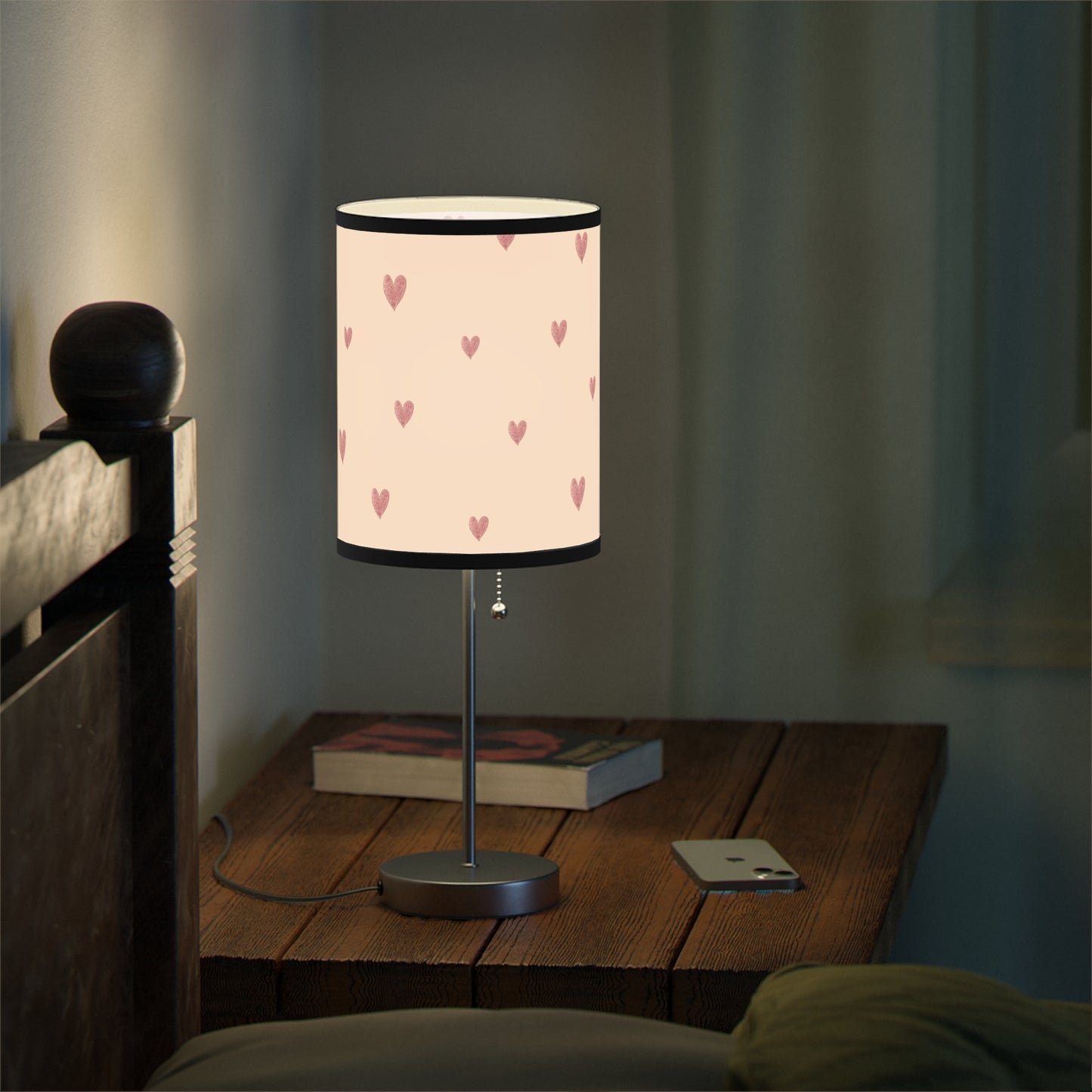 Pink Boho Rainbow Pattern 6 - Lamp on a Stand, US|CA plug
