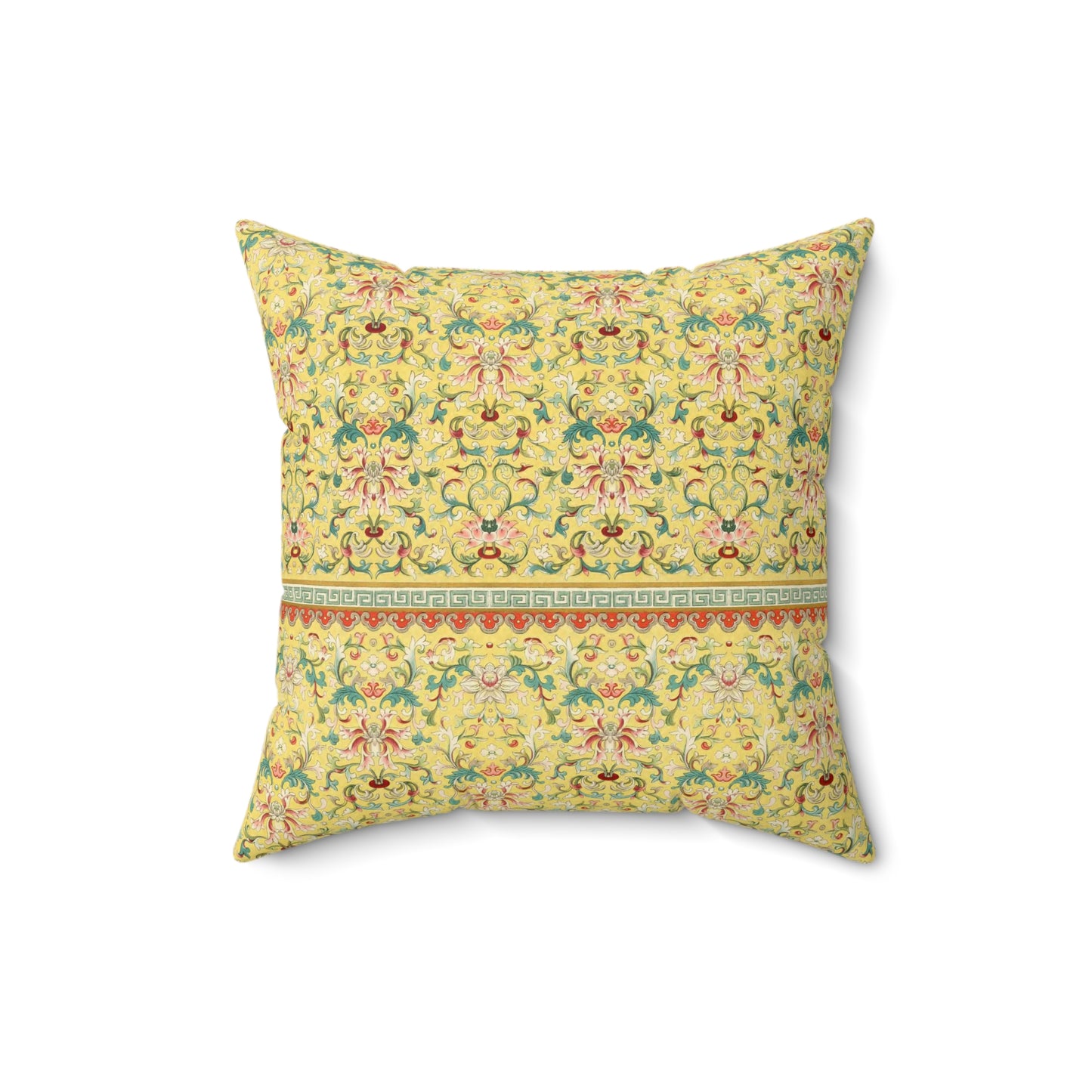 Boho Pattern 21 - Faux Suede Square Pillow