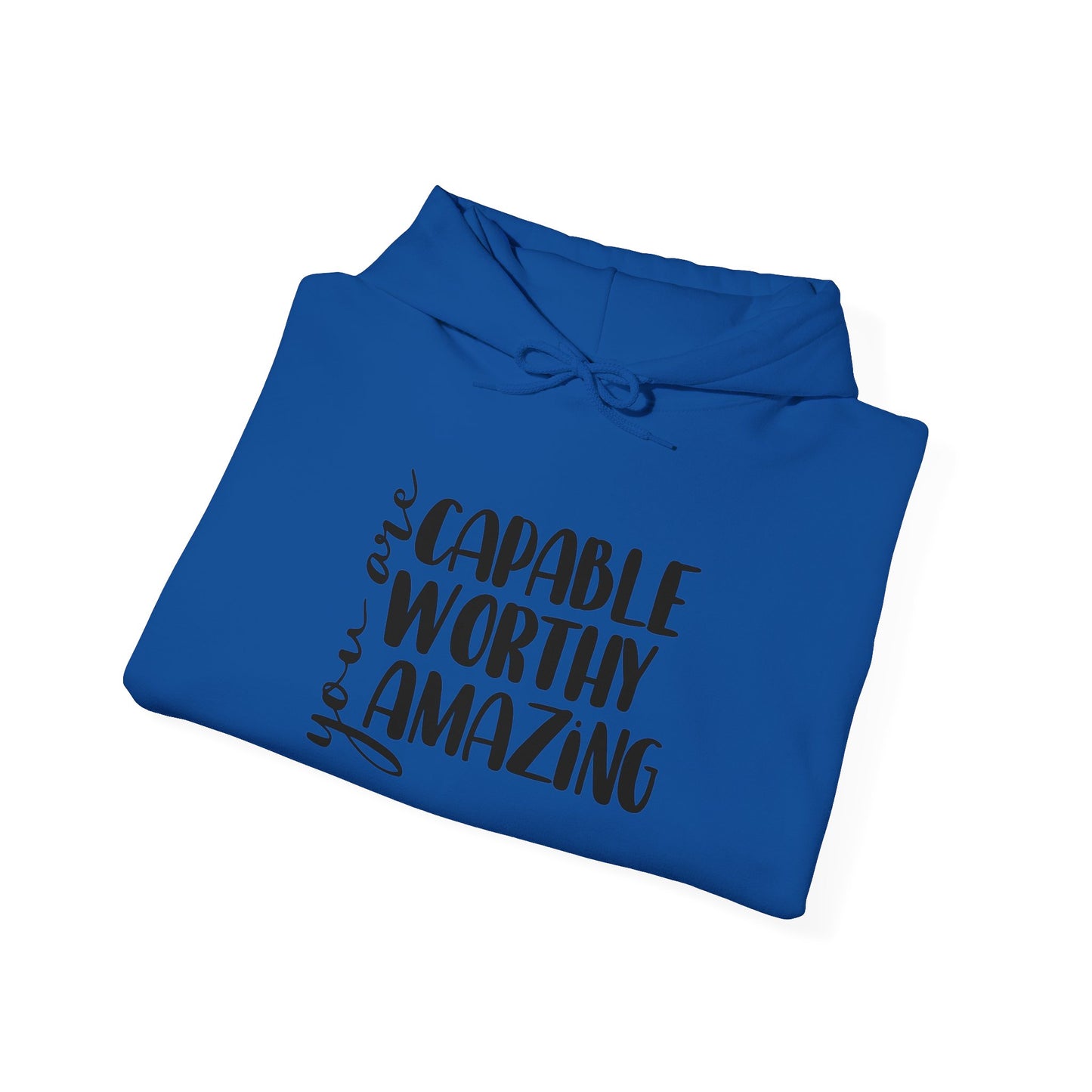 Unisex Heavy Blend Hooded Sweatshirt - You are Capable, Worthy, Amazing